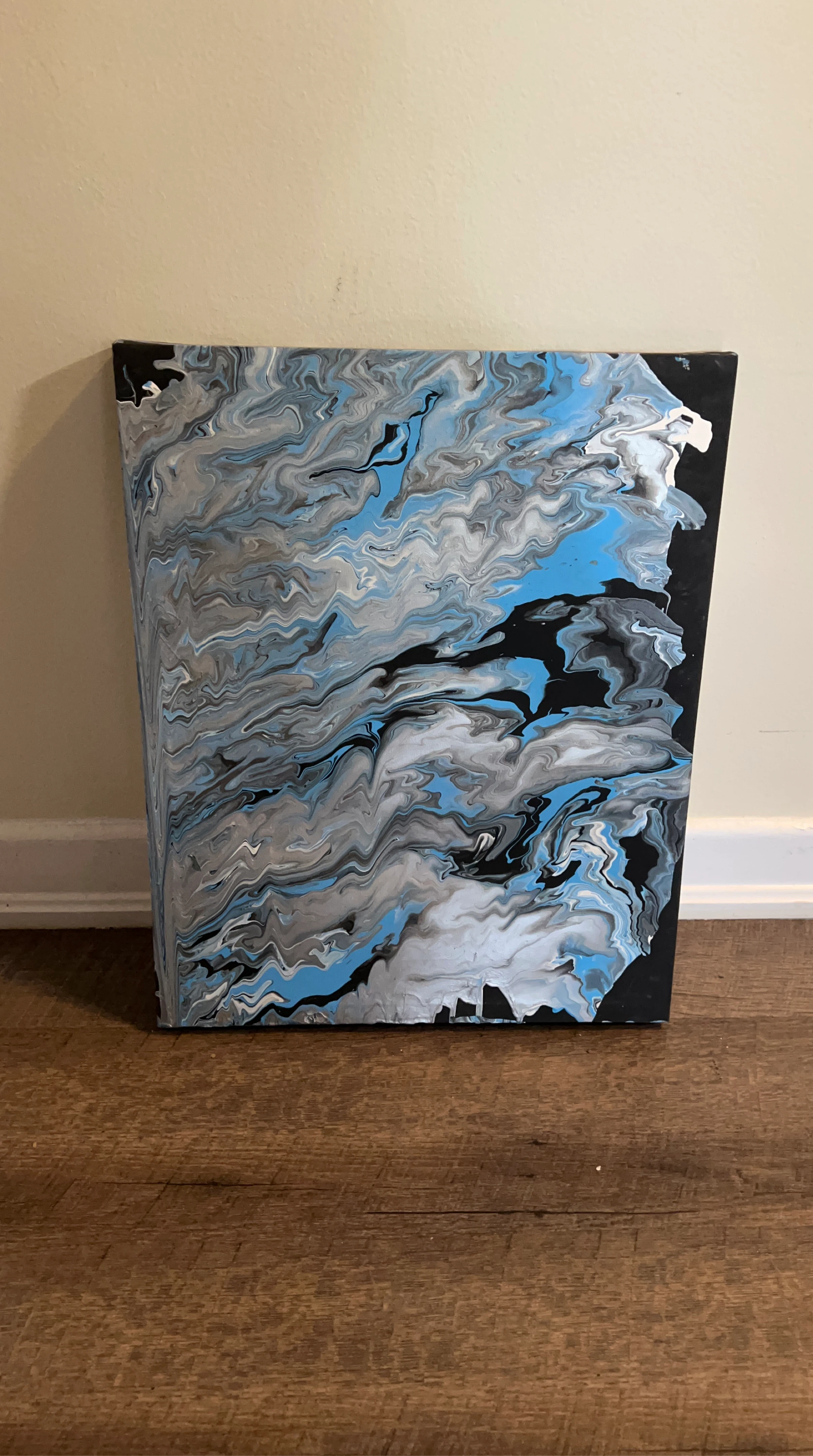 Abstract Pour Painting