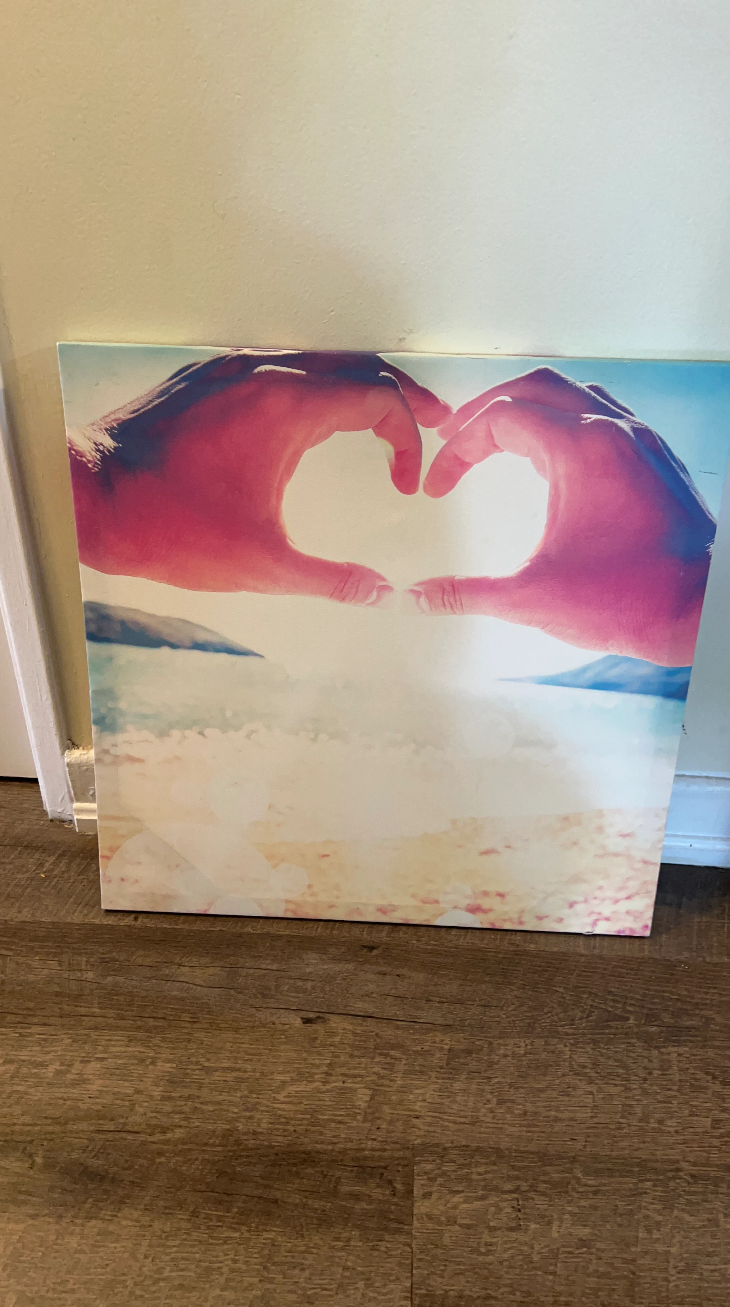 Canvas Art Print Heart Hands