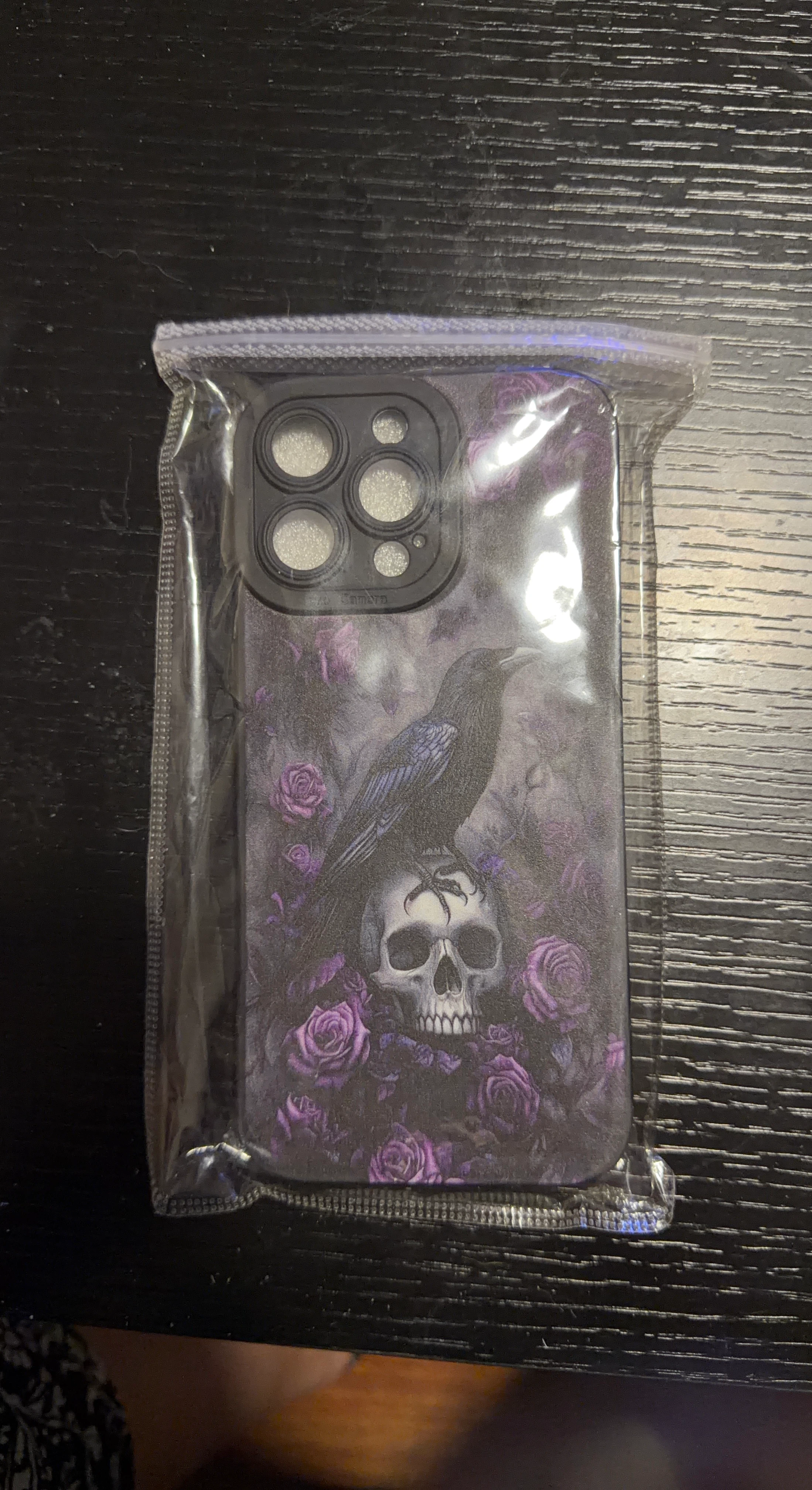 Gothic Raven Skull Phone Case