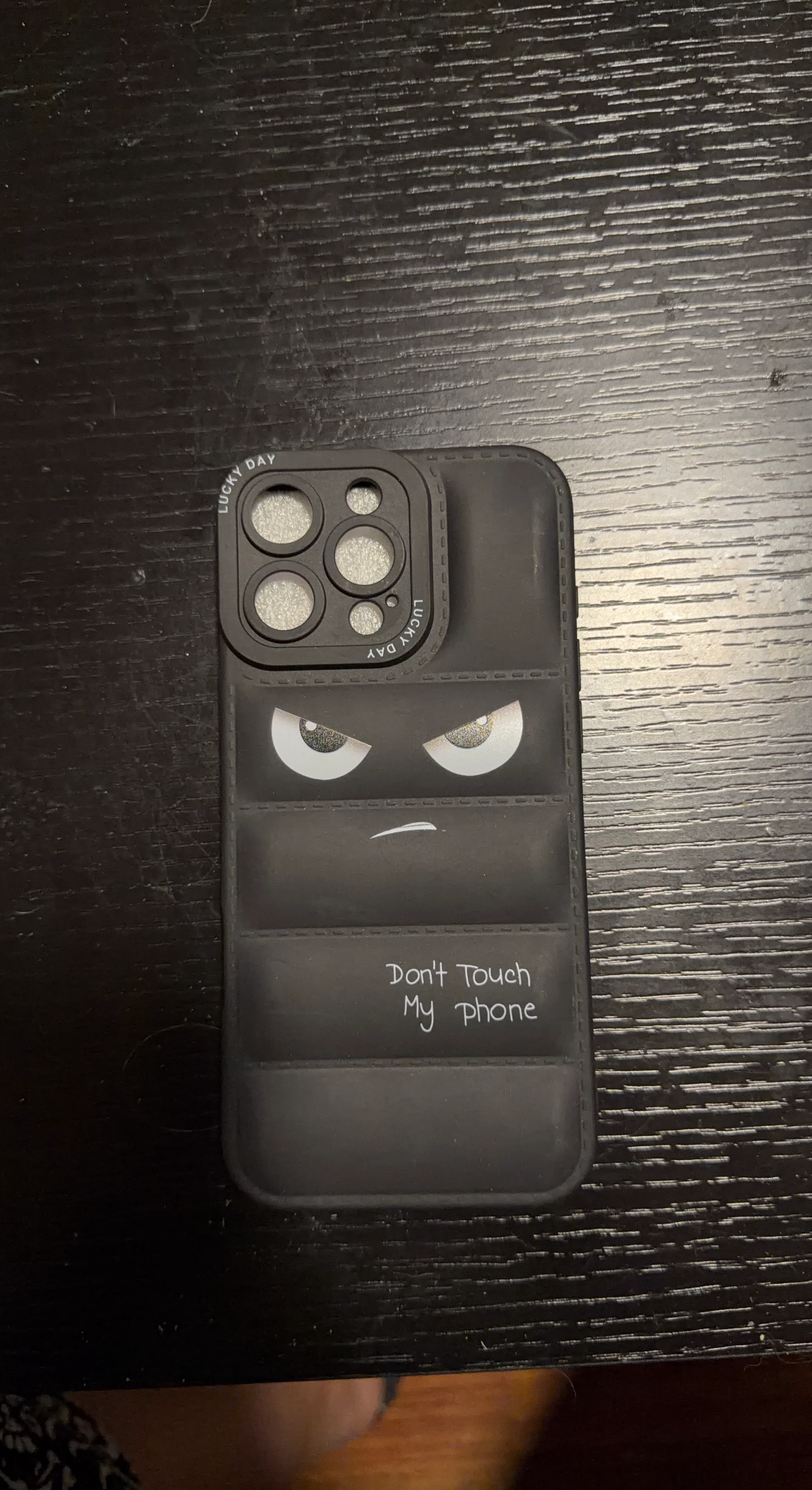 Black "Don't Touch My Phone" Phone Case
