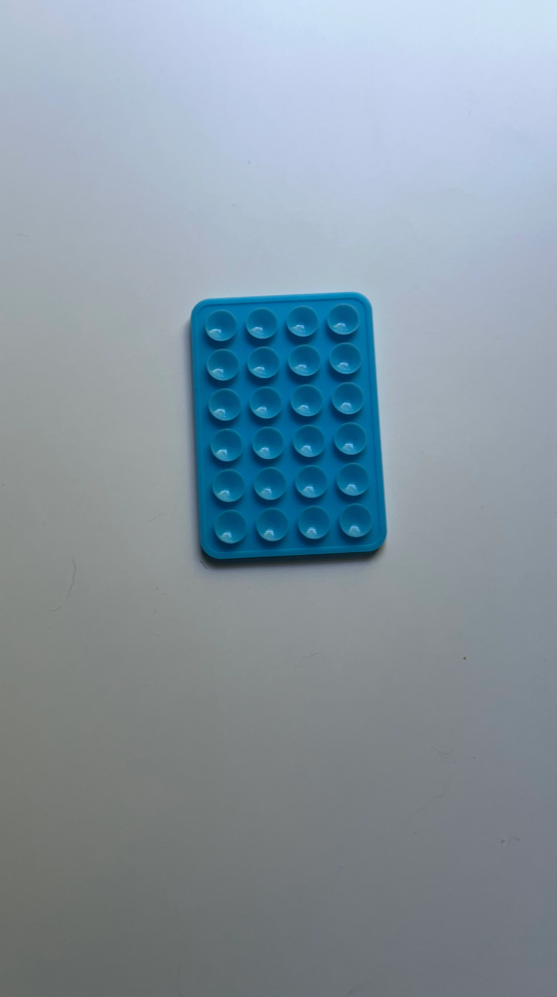 Blue suction cup mat