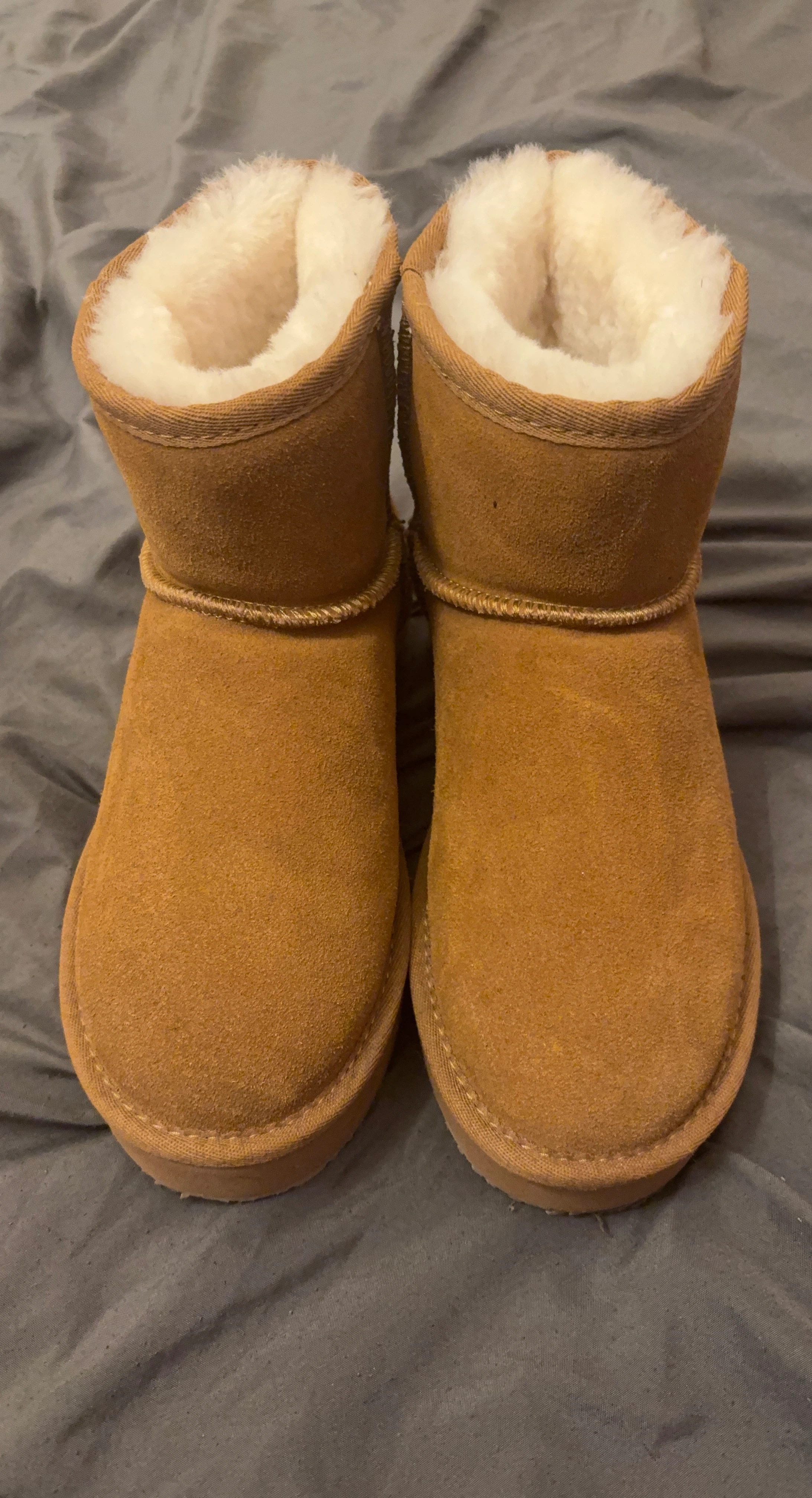 Cloud Nine Brown Suede Sheepskin Lined Boots