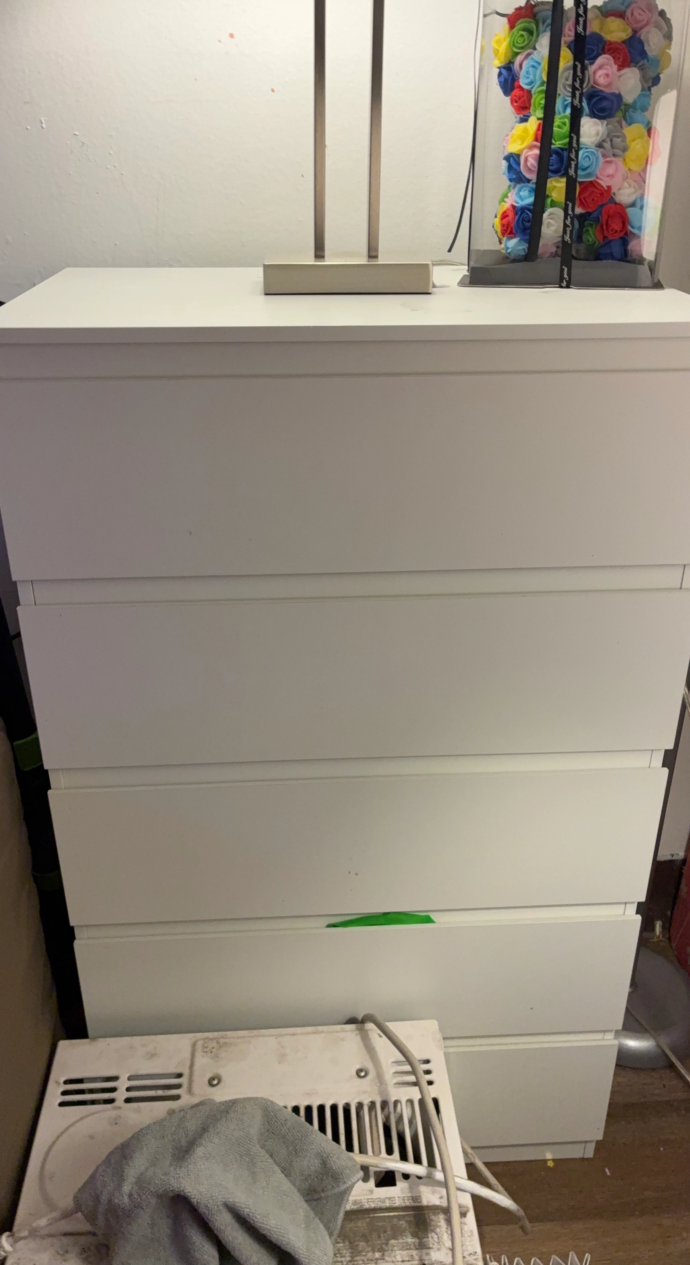 White 5-Drawer Dresser