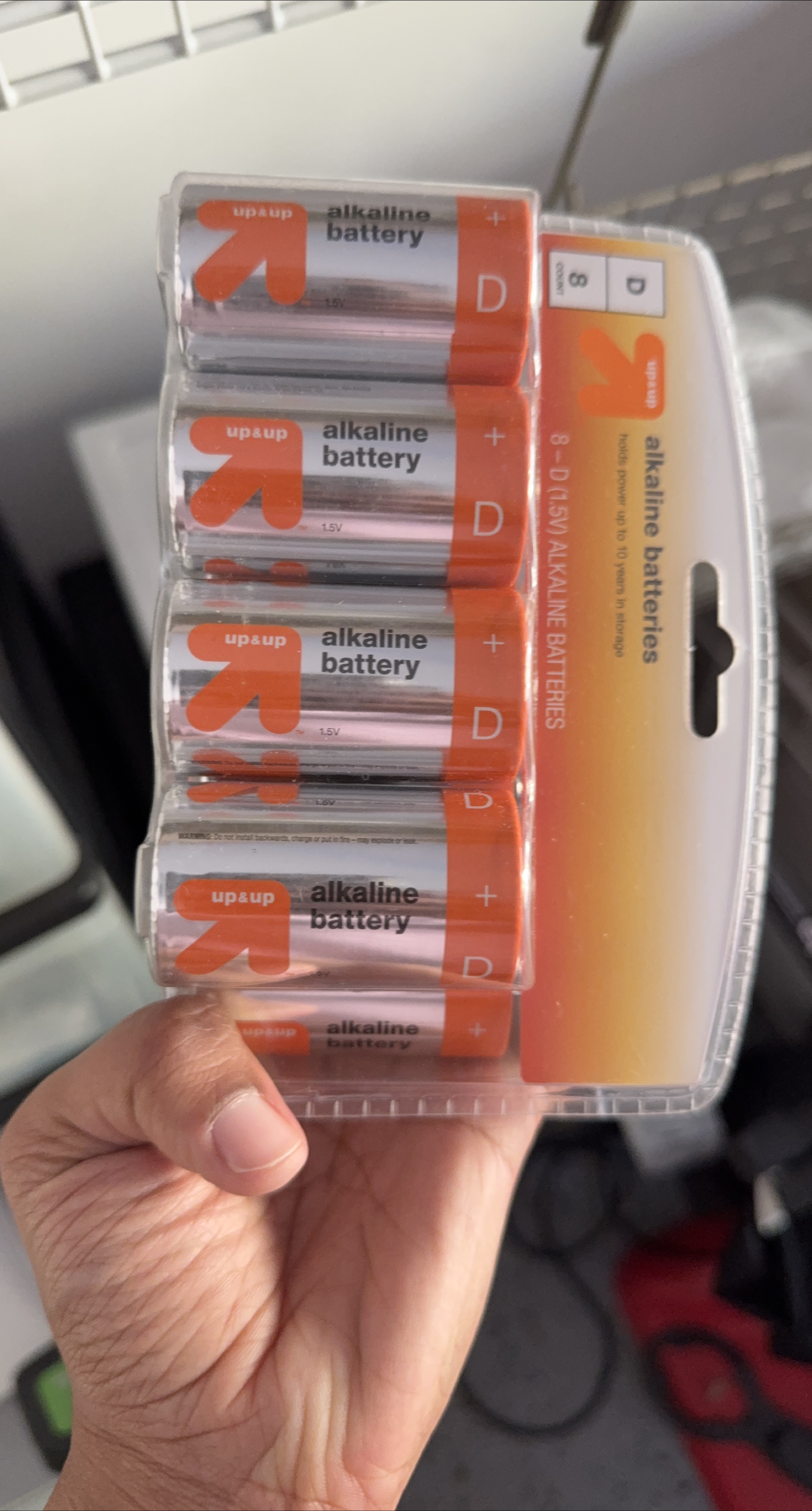 Up & Up D Alkaline Batteries - 8 Count