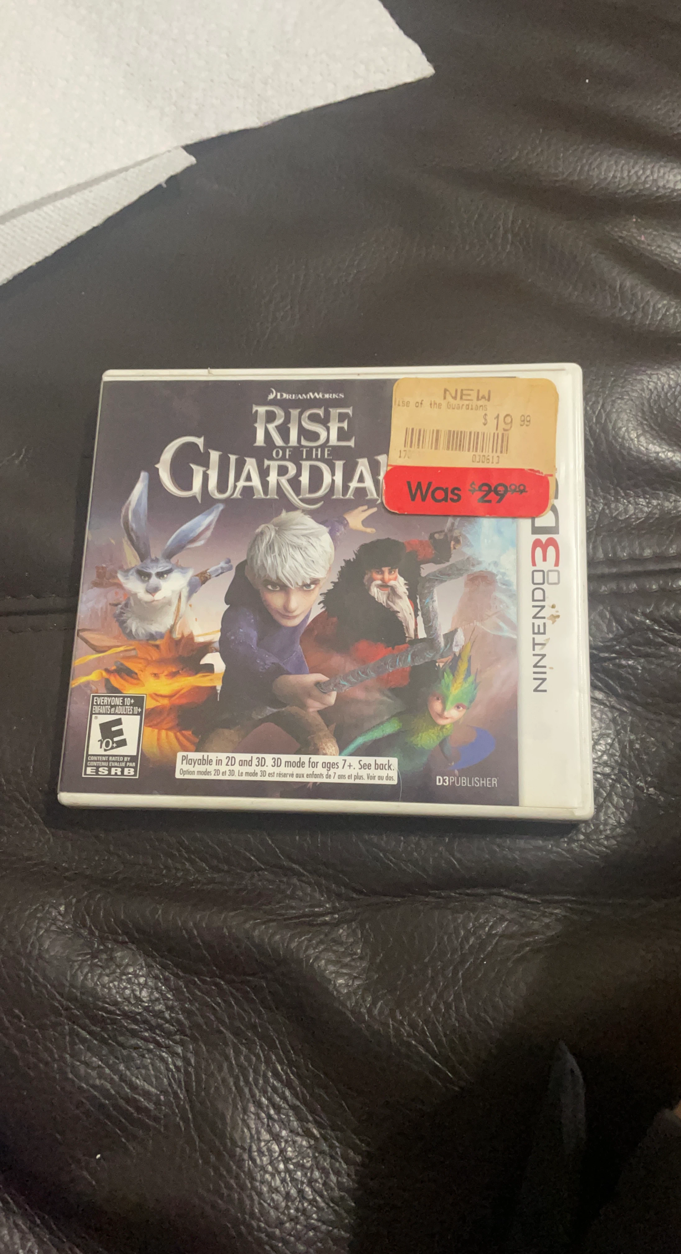Nintendo 3DS Game: Rise of the Guardians