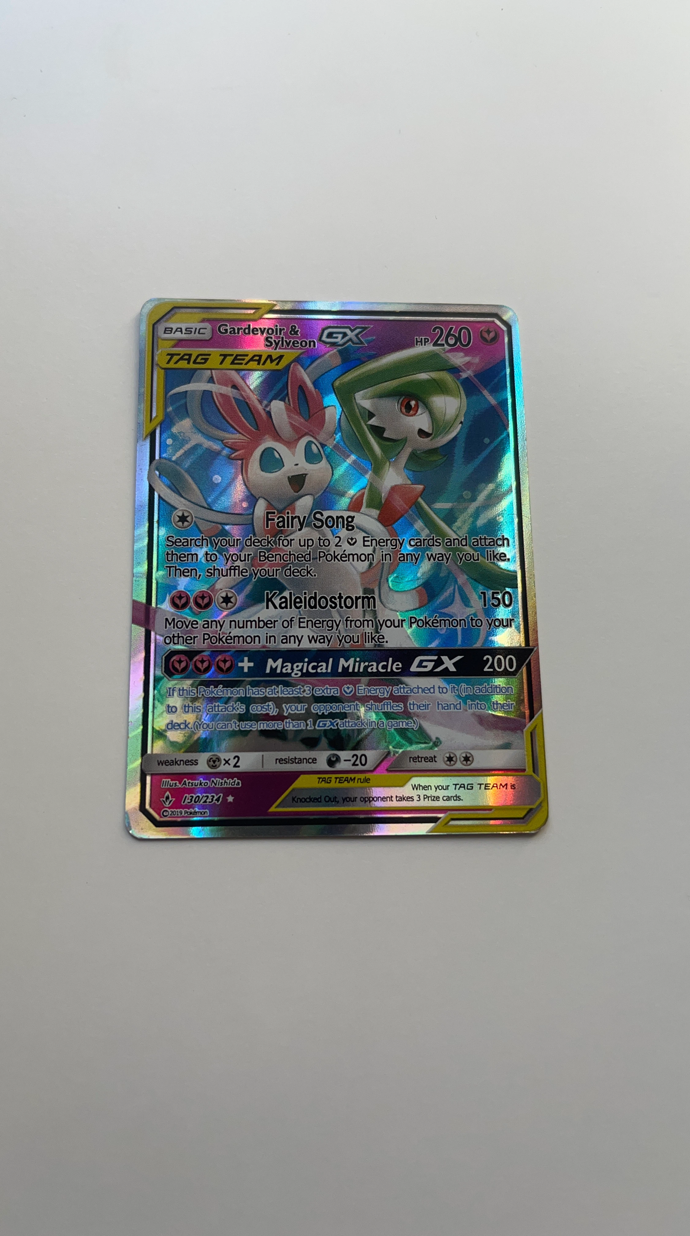 Pokemon Gardevoir & Sylveon GX TAG TEAM Card