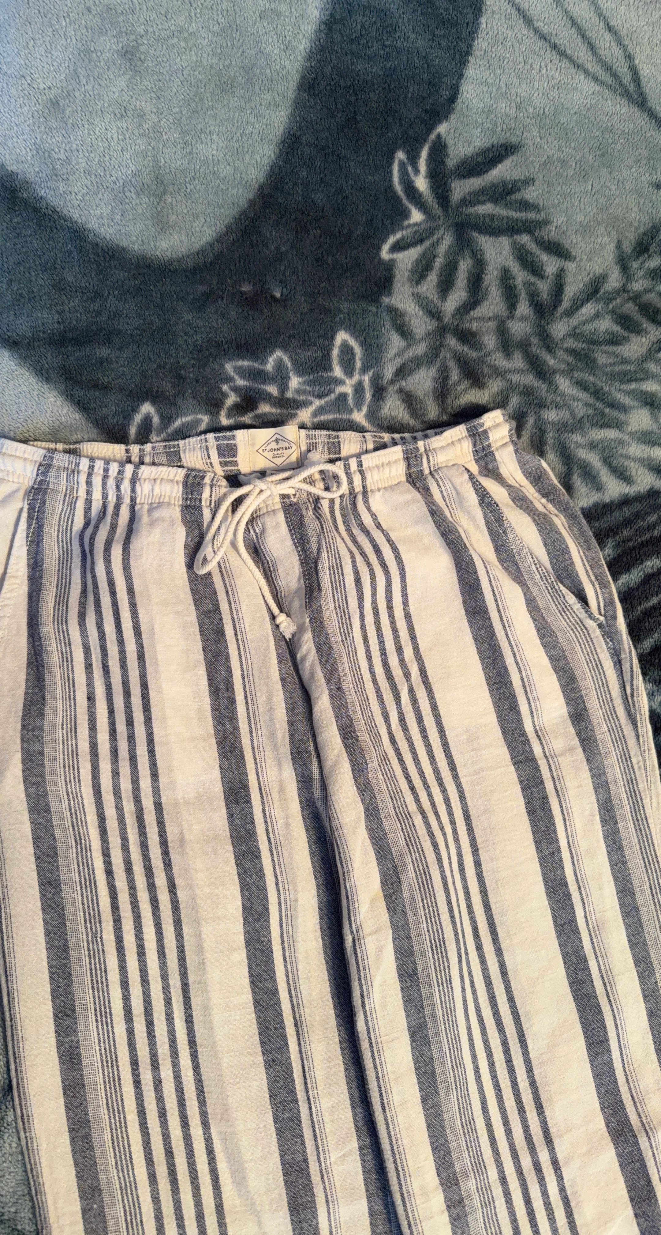 St. John's Bay Striped Linen Pants