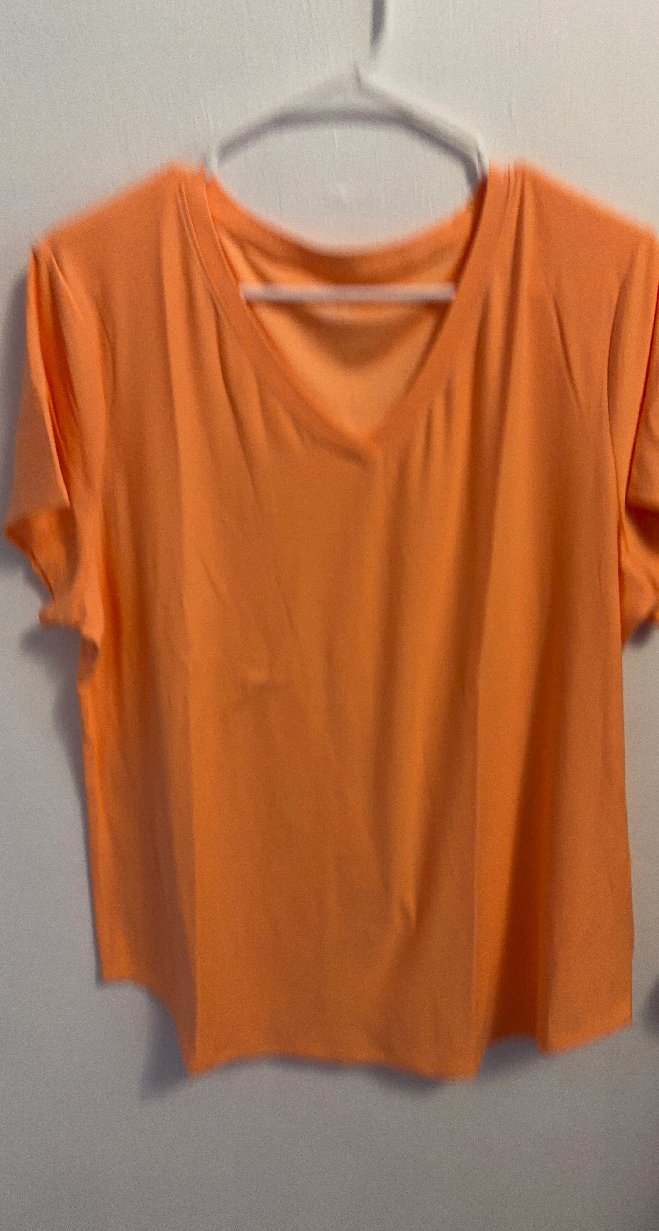 Orange V-Neck T-Shirt