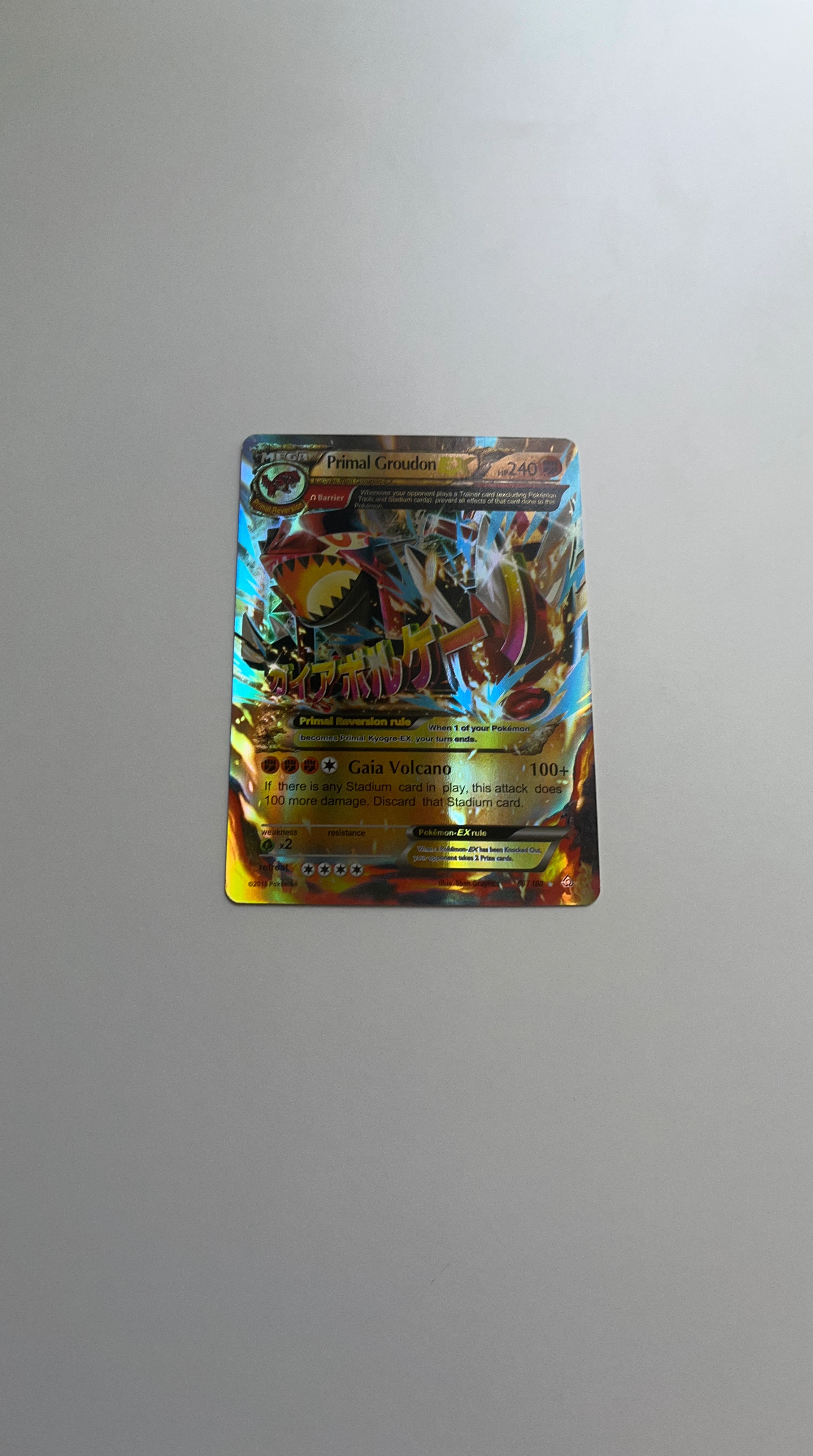Primal Groudon-EX Pokémon Card