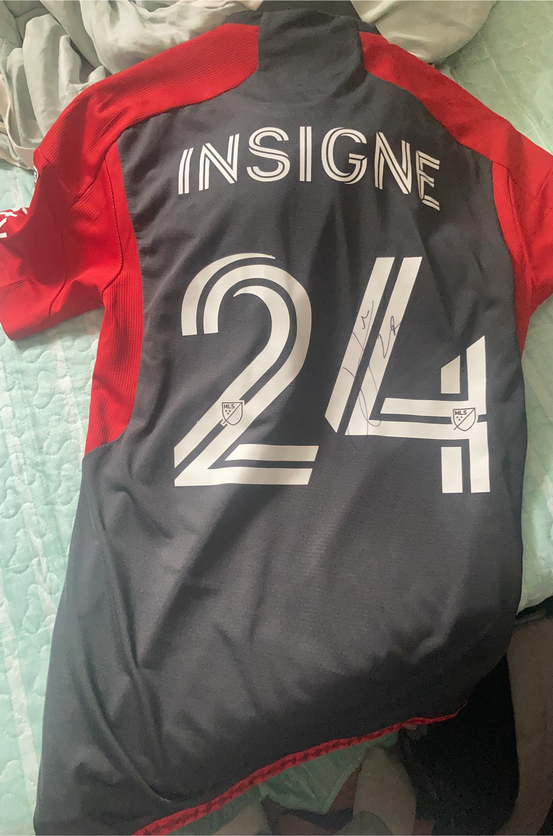 Lorenzo Insigne 24 Signed Soccer Jersey