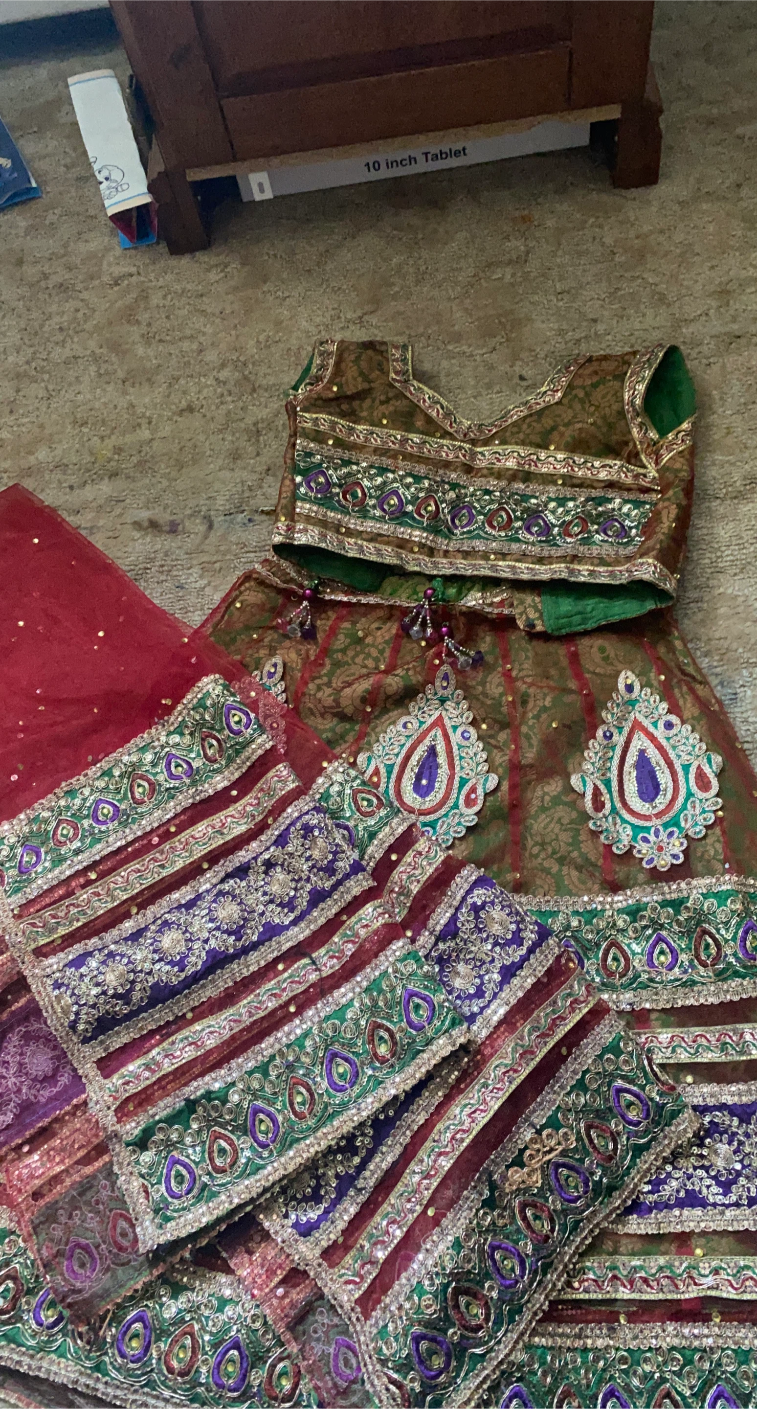 Embroidered Indian Lehenga Choli Set