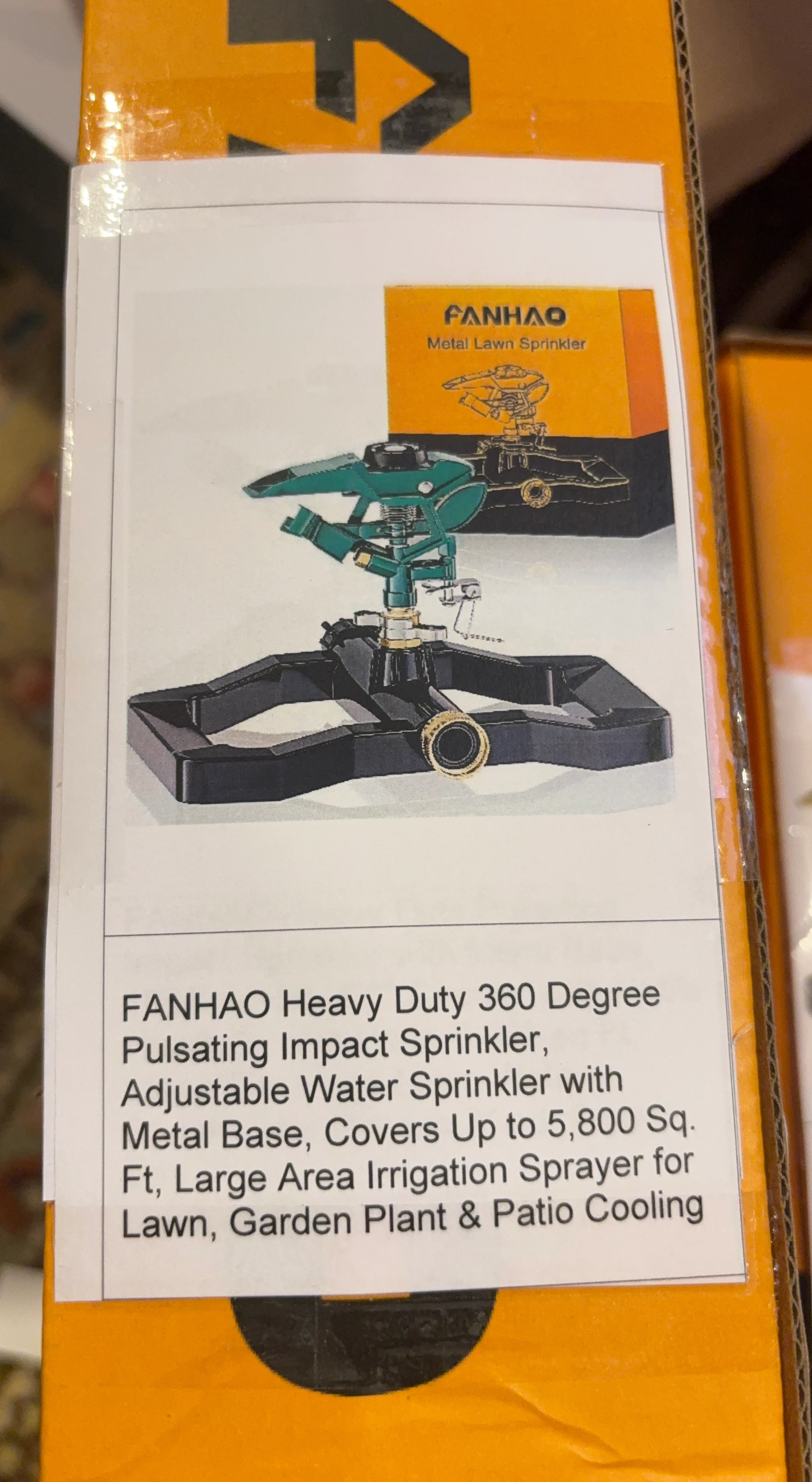 FANHAO Heavy Duty 360 Degree Pulsating Impact Sprinkler