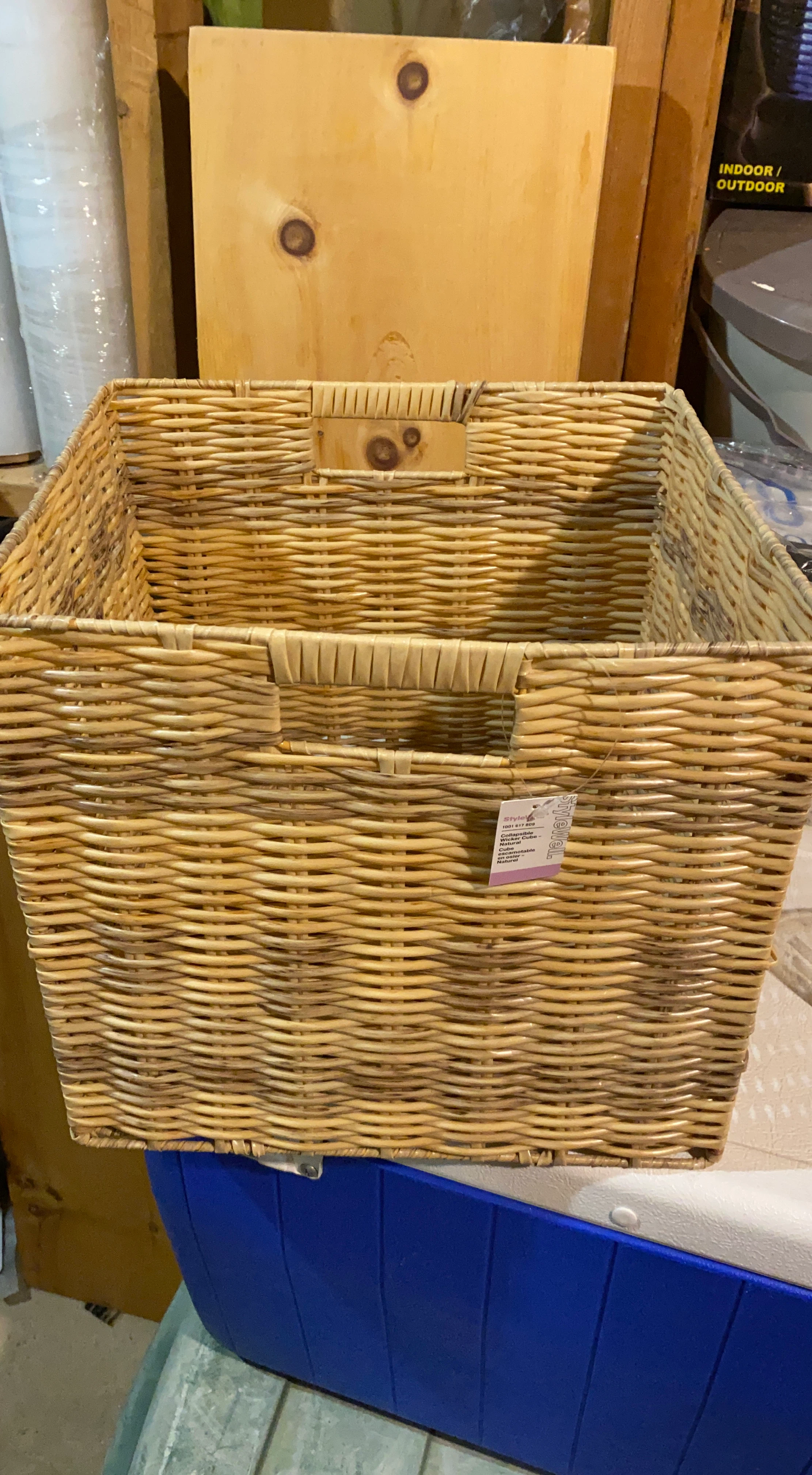 Stylepoint Woven Storage Cube Basket
