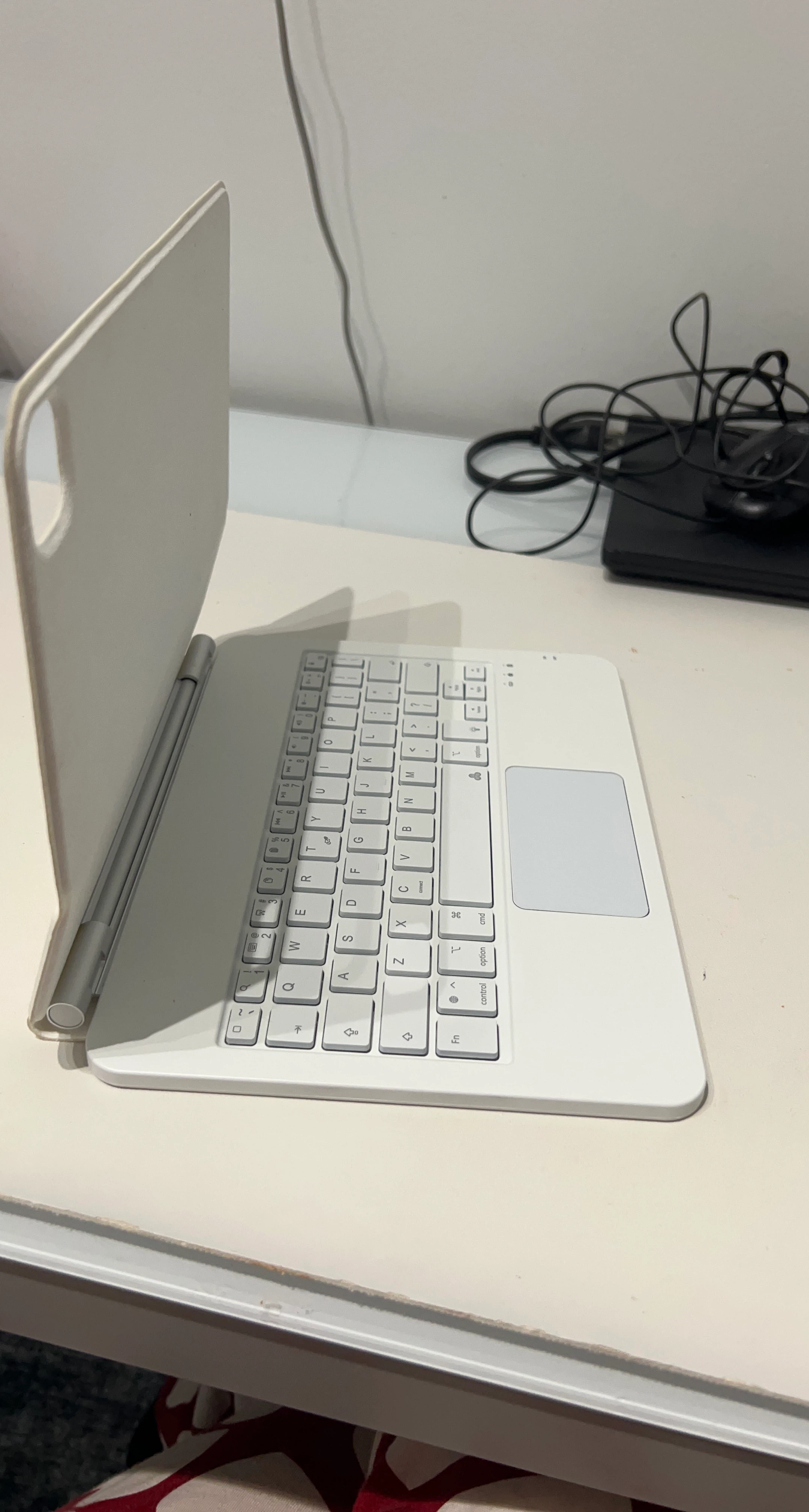 White Keyboard Case with Trackpad
