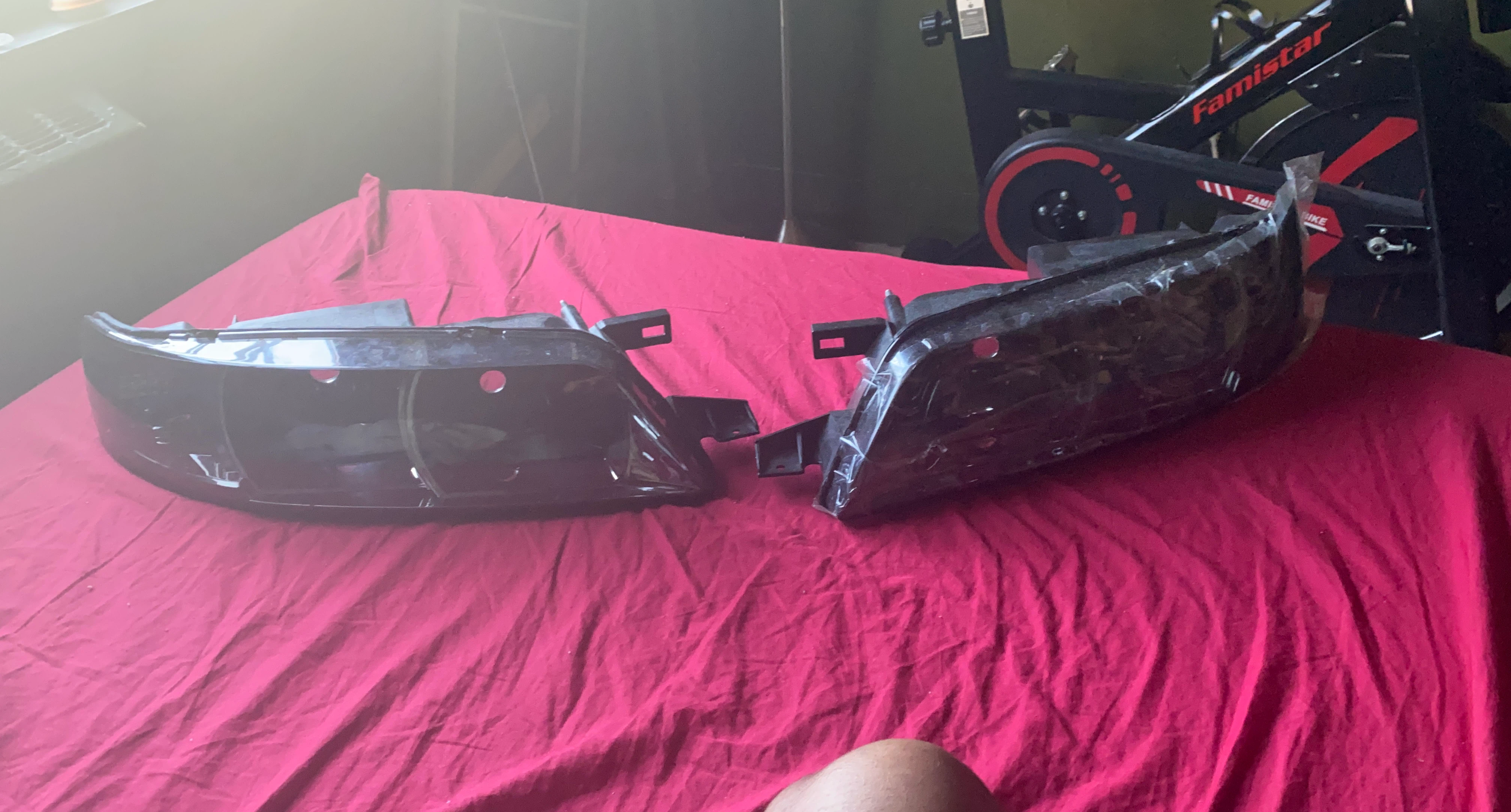 Black Smoked Headlights Pair