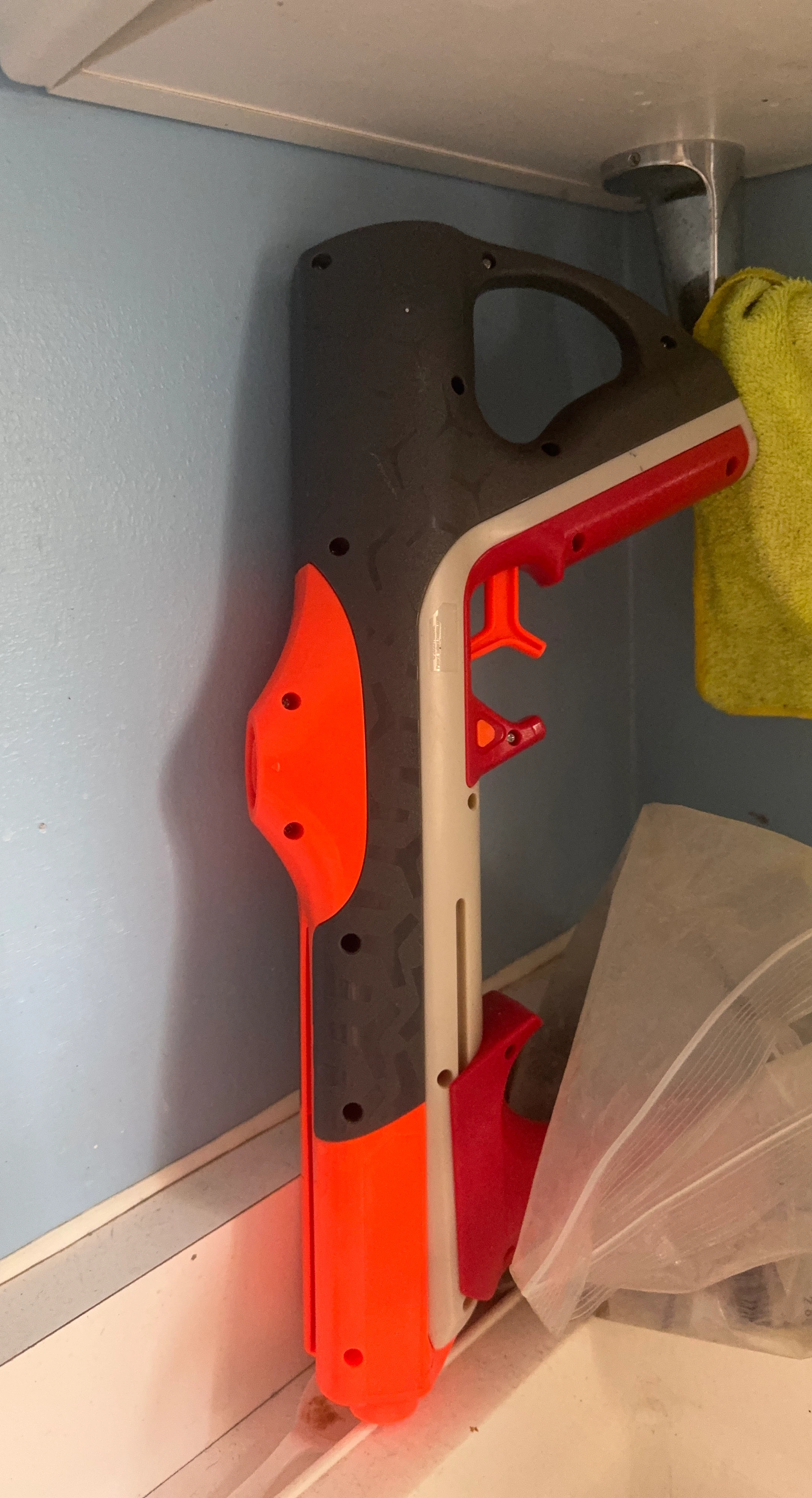 Orange and Grey gel blaster toy