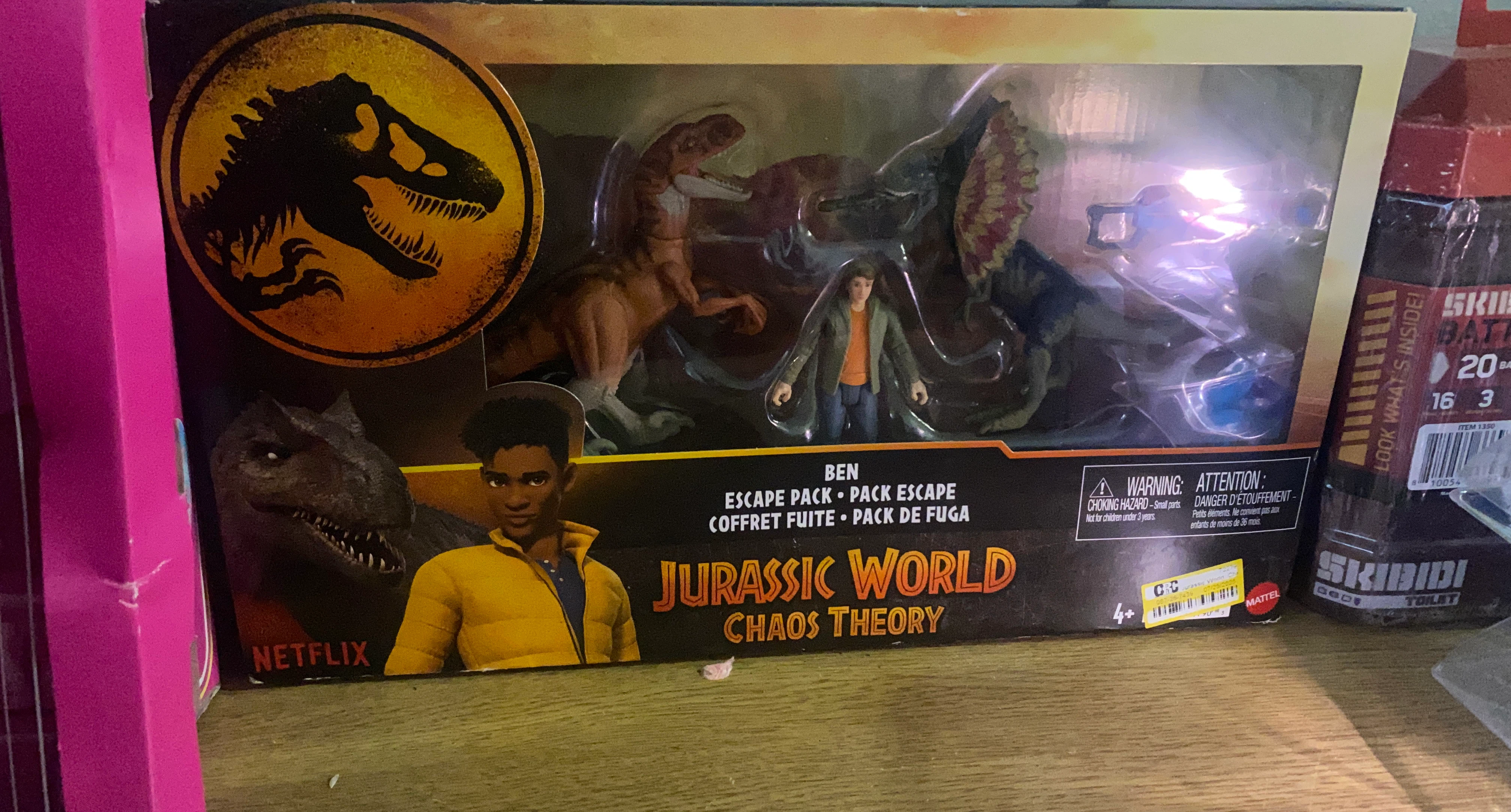 Jurassic World Chaos Theory Ben Escape Pack Figure Set