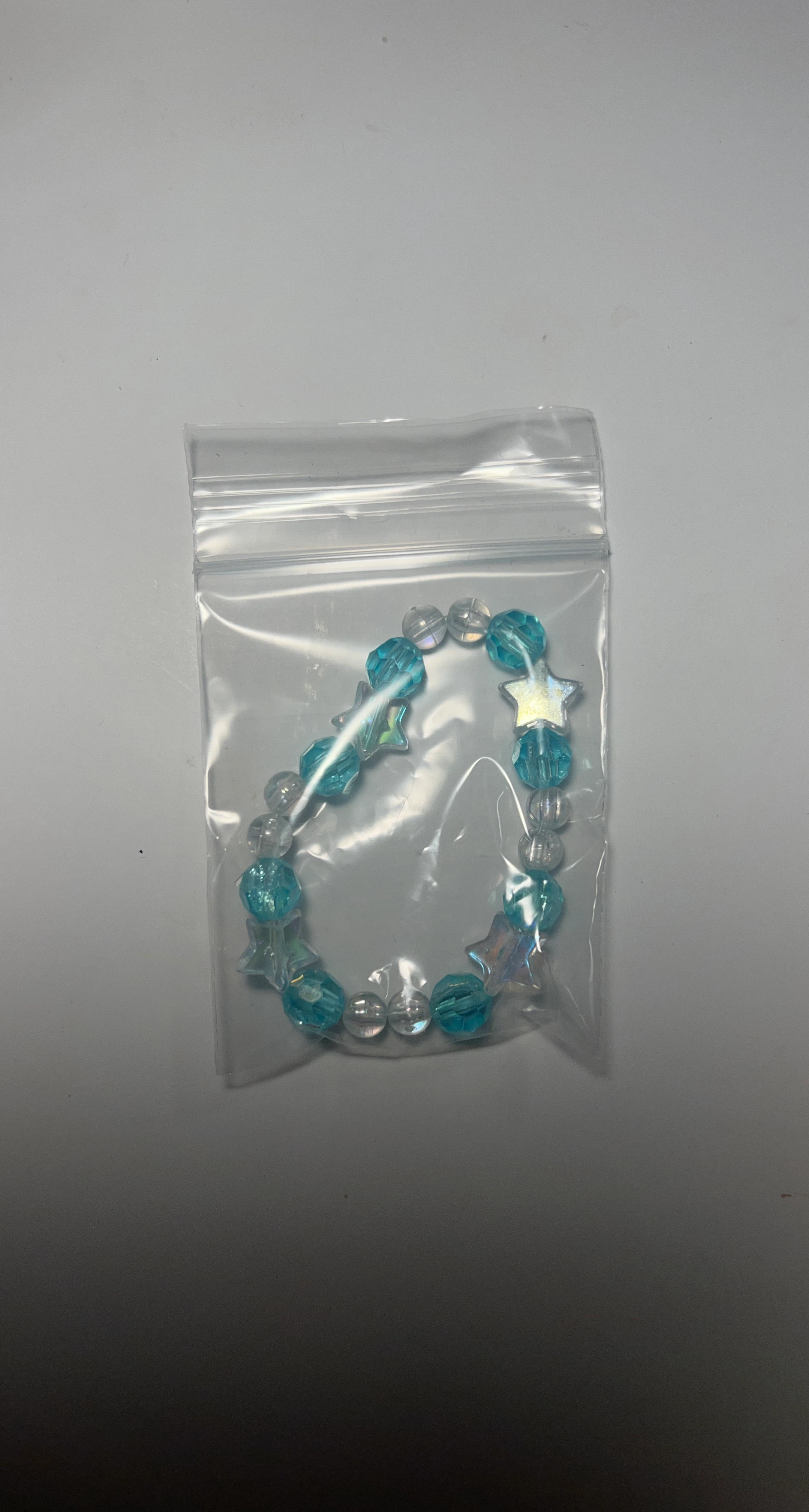 Blue Beaded Star Bracelet