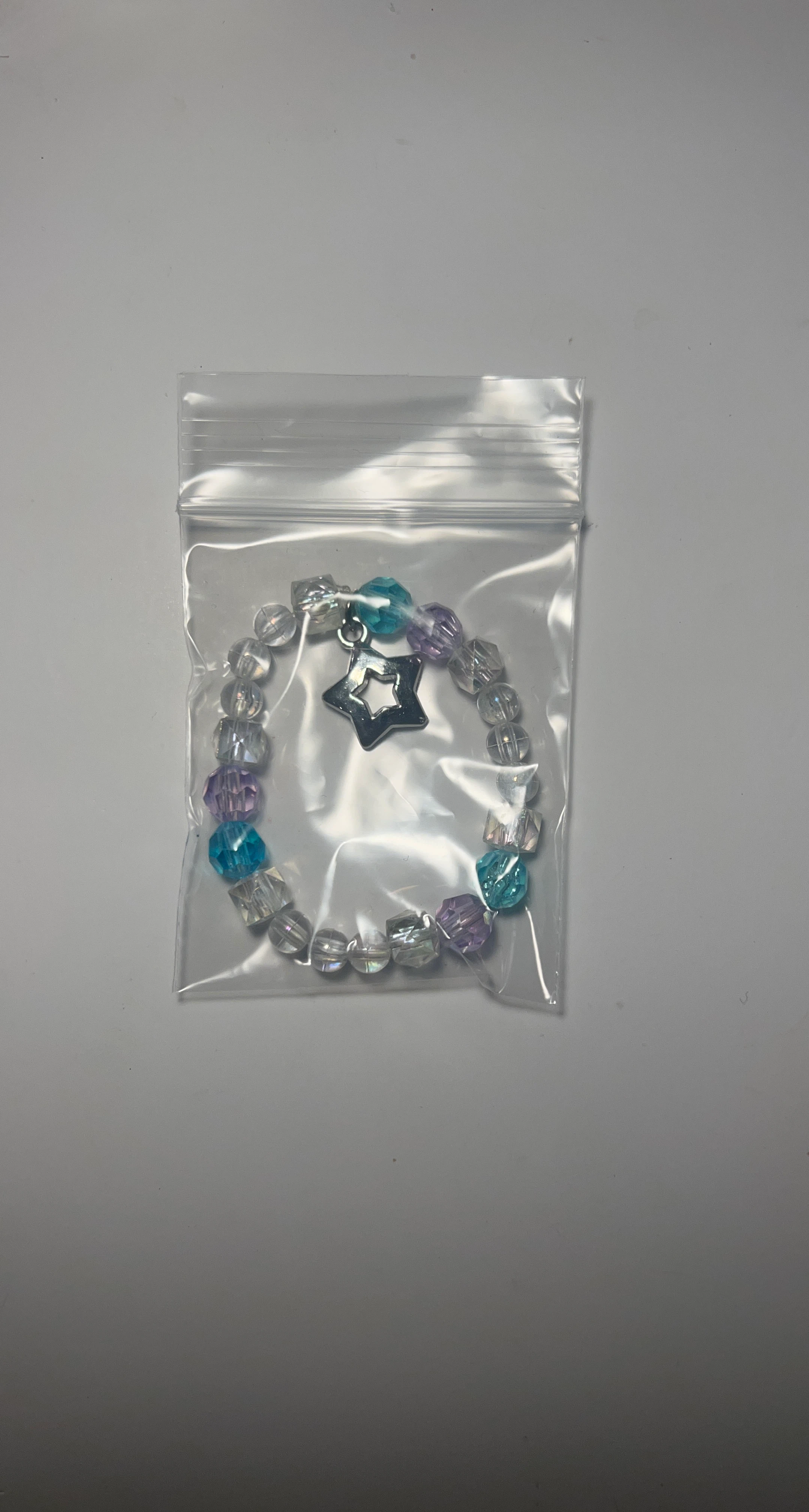 Beaded Bracelet with Star Charm