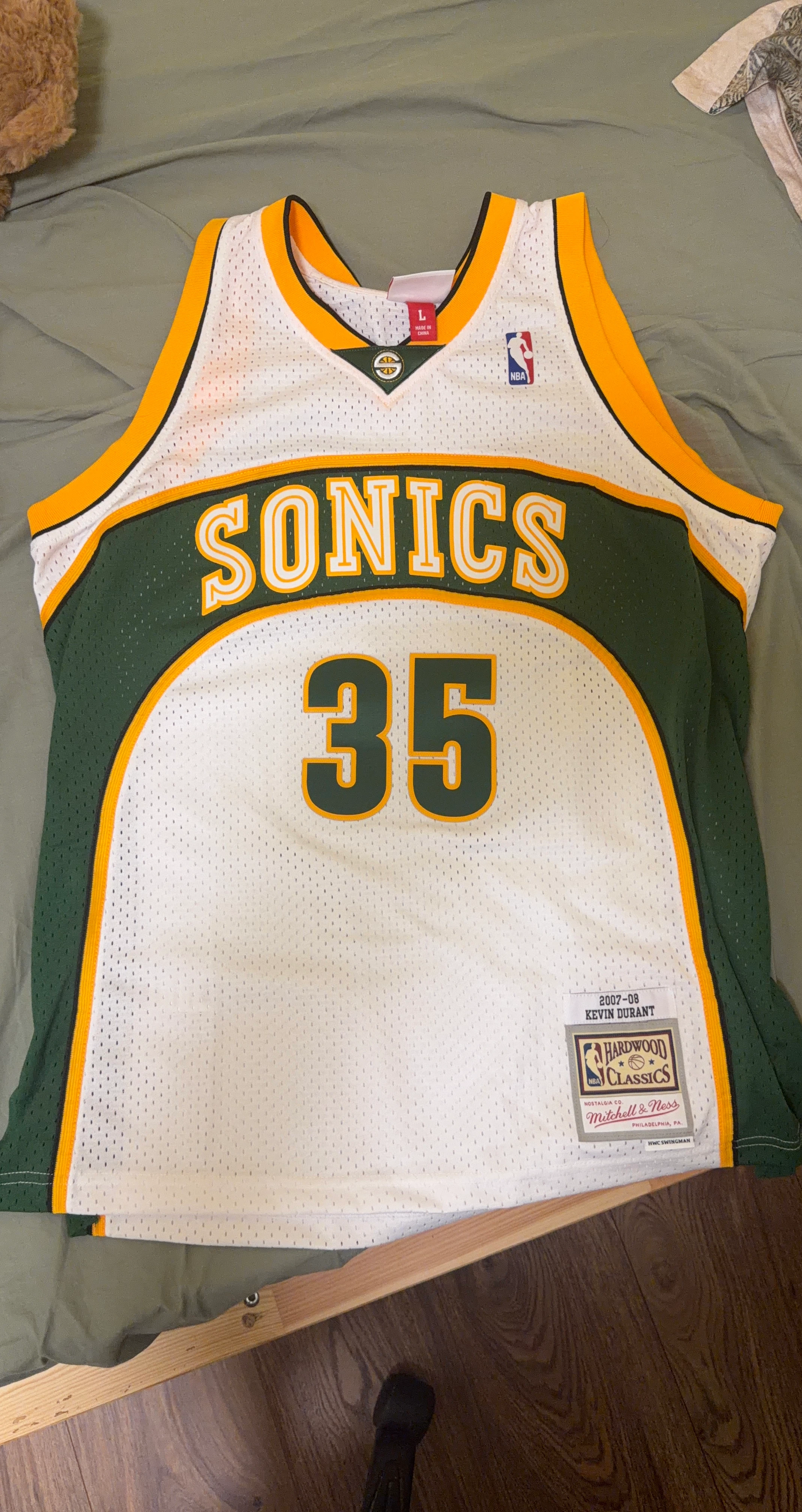 Mitchell & Ness Seattle Sonics Kevin Durant #35 Jersey