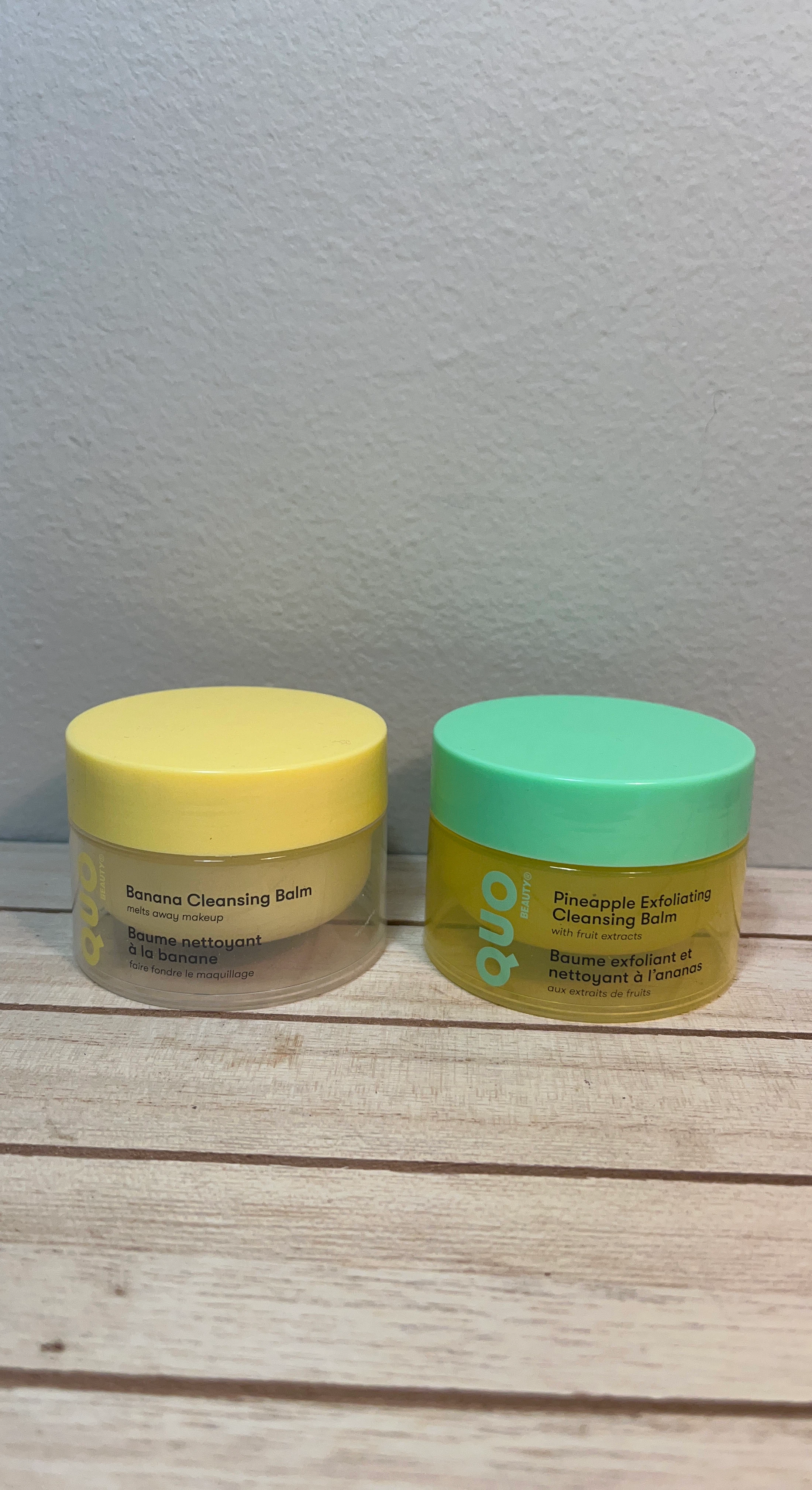 QUO Beauty Banana & Pineapple Cleansing Balms