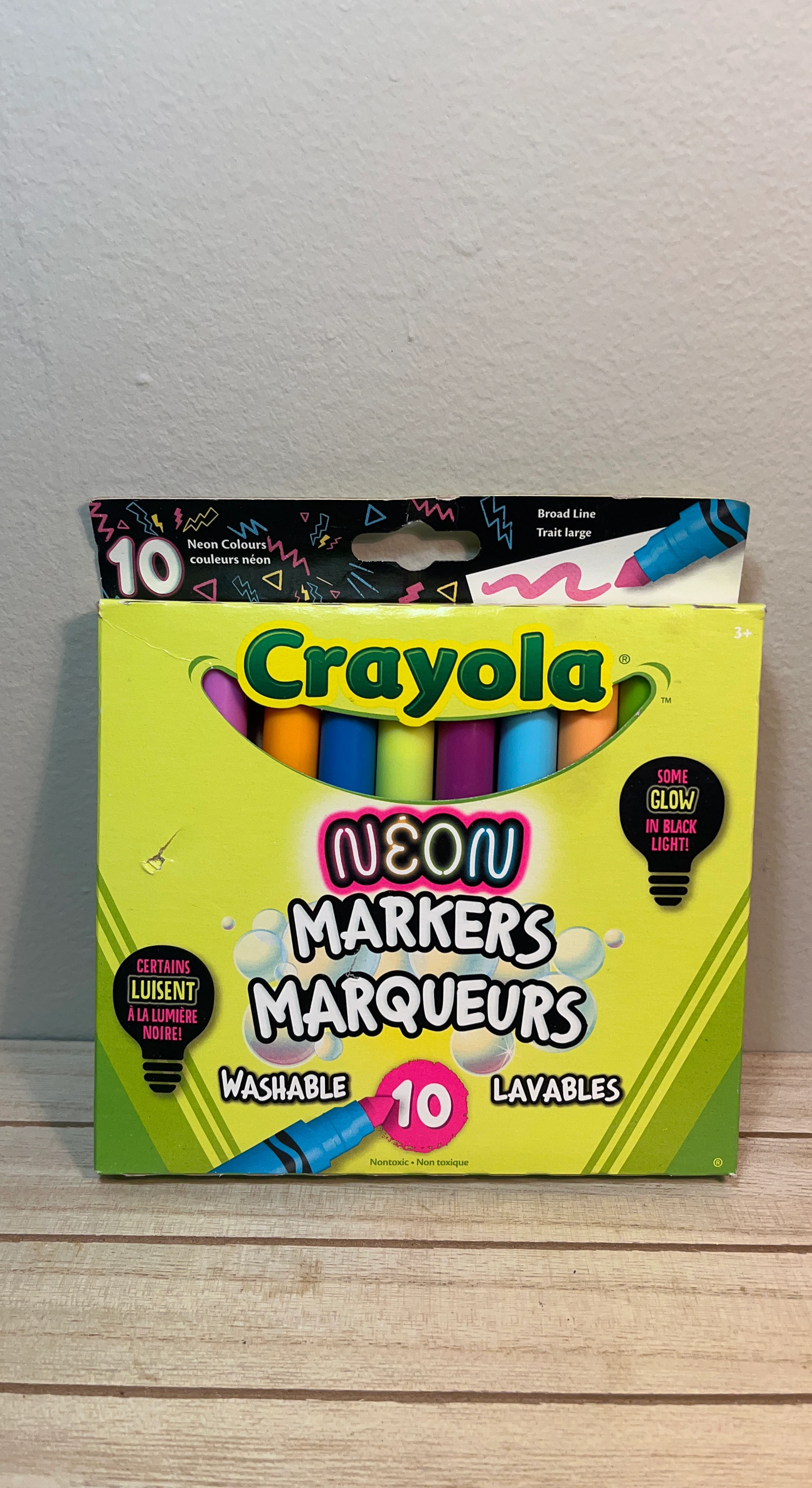 Crayola Neon Washable Markers - 10 Pack