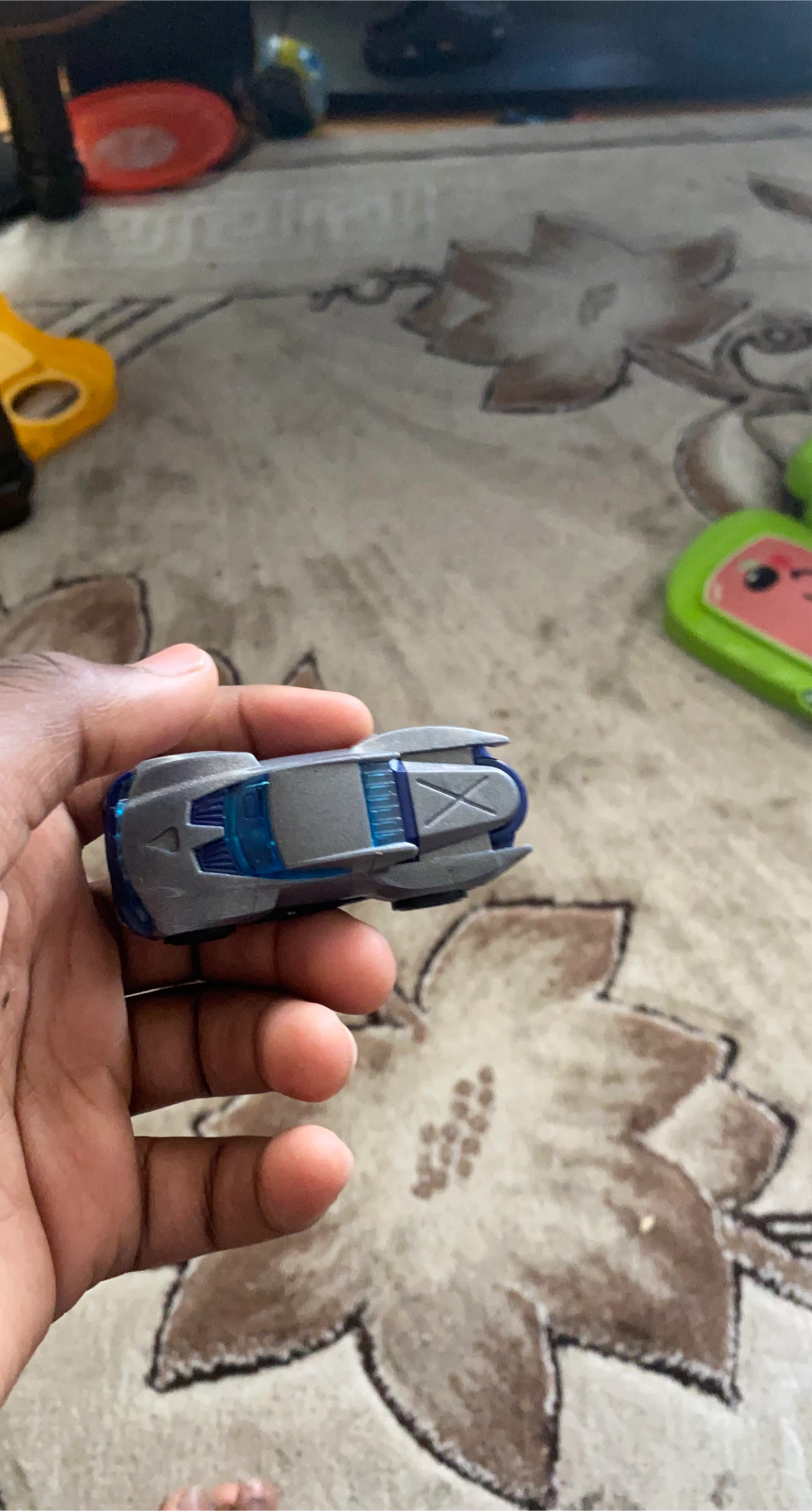 Toy Car - Silver and Blue