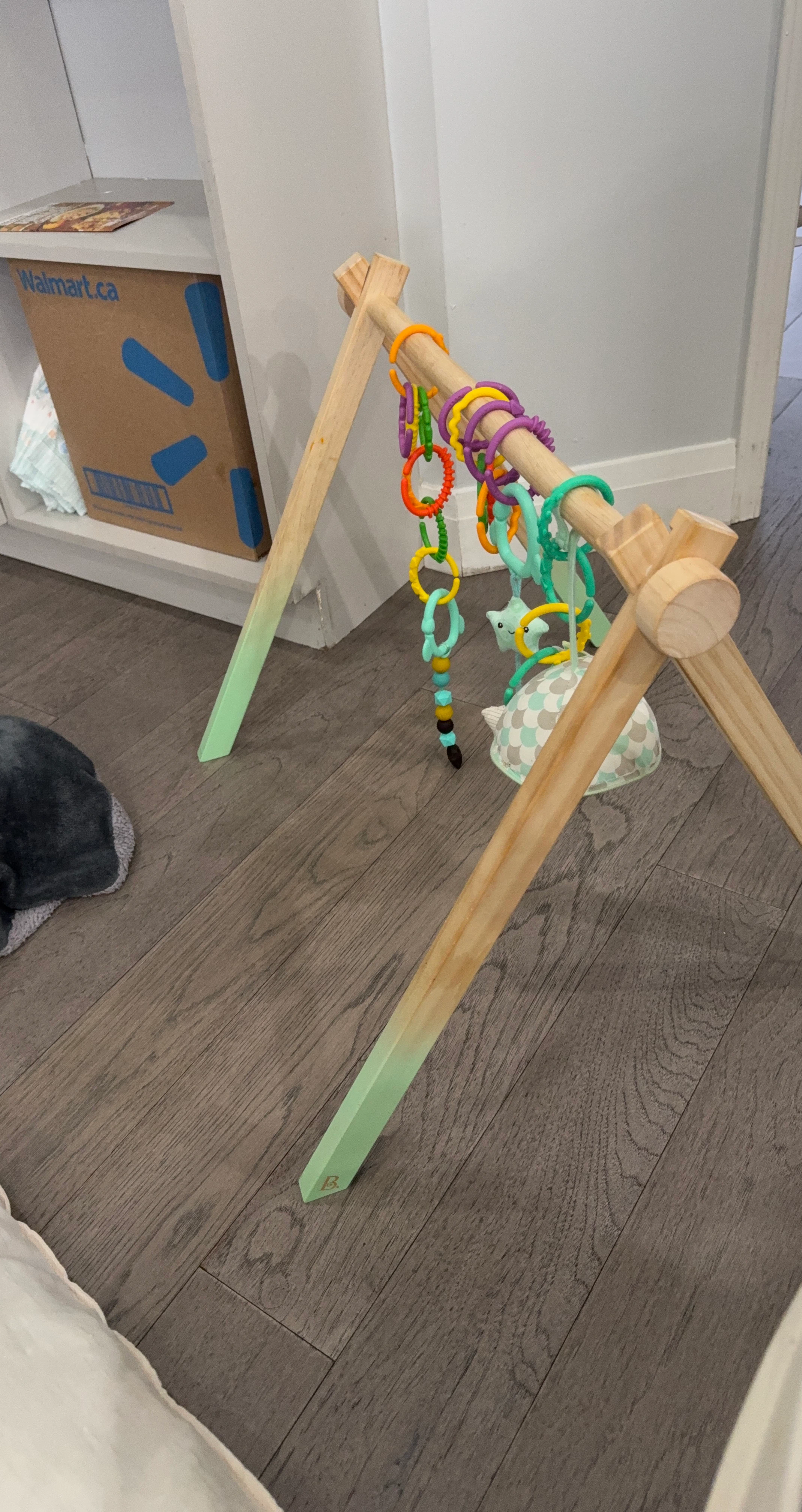 Wooden Baby Gym with Toys