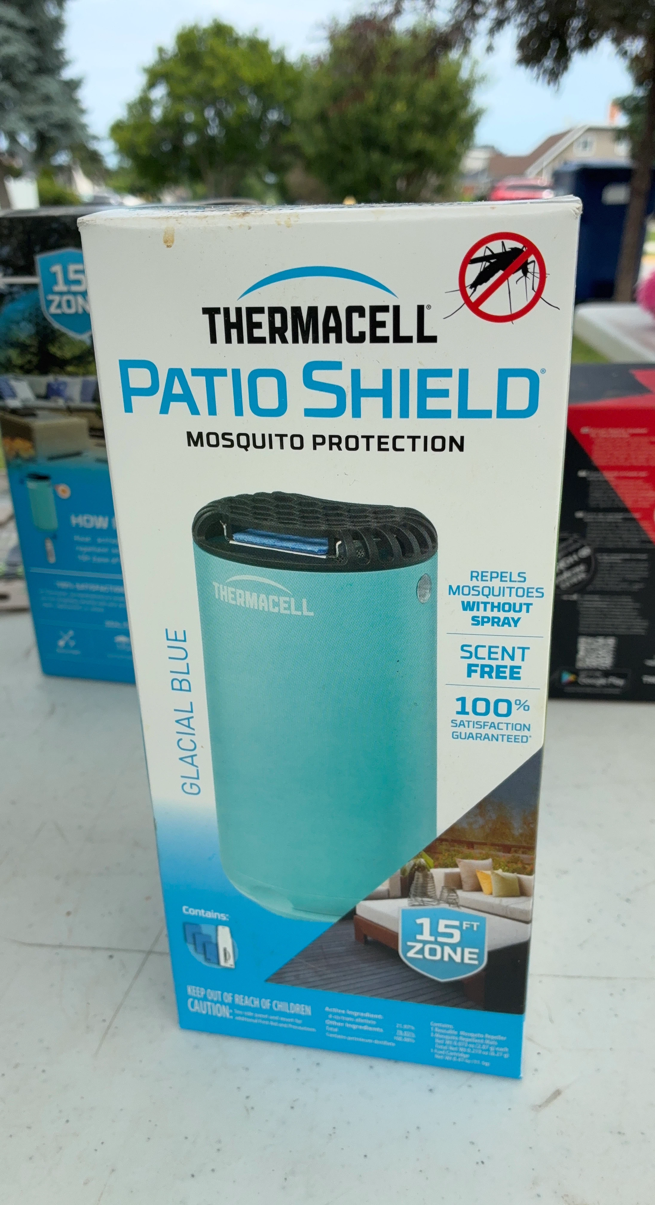 Thermacell Patio Shield Mosquito Protection Glacial Blue
