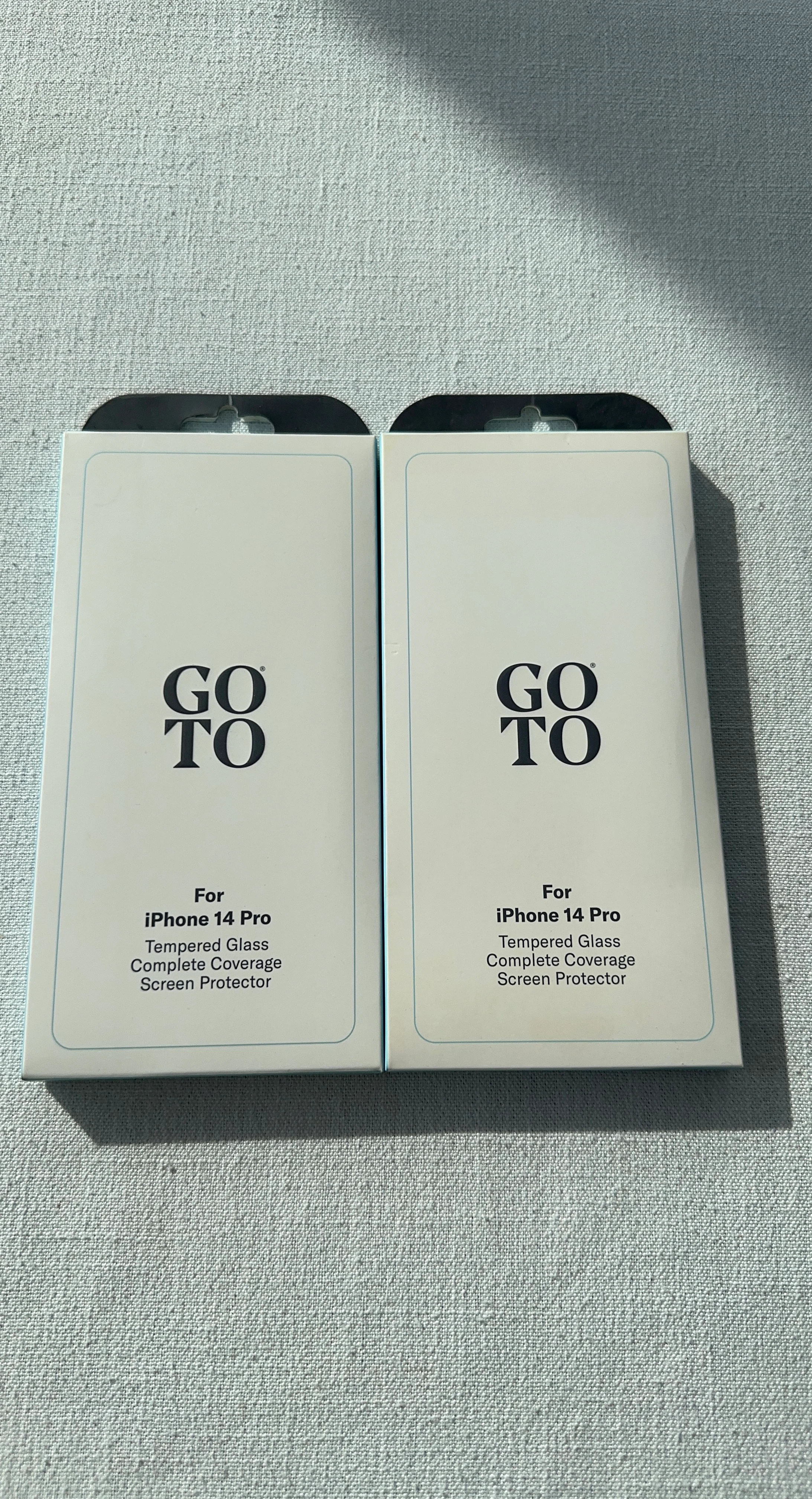 2x Go To Tempered Glass Screen Protectors for iPhone 14 Pro