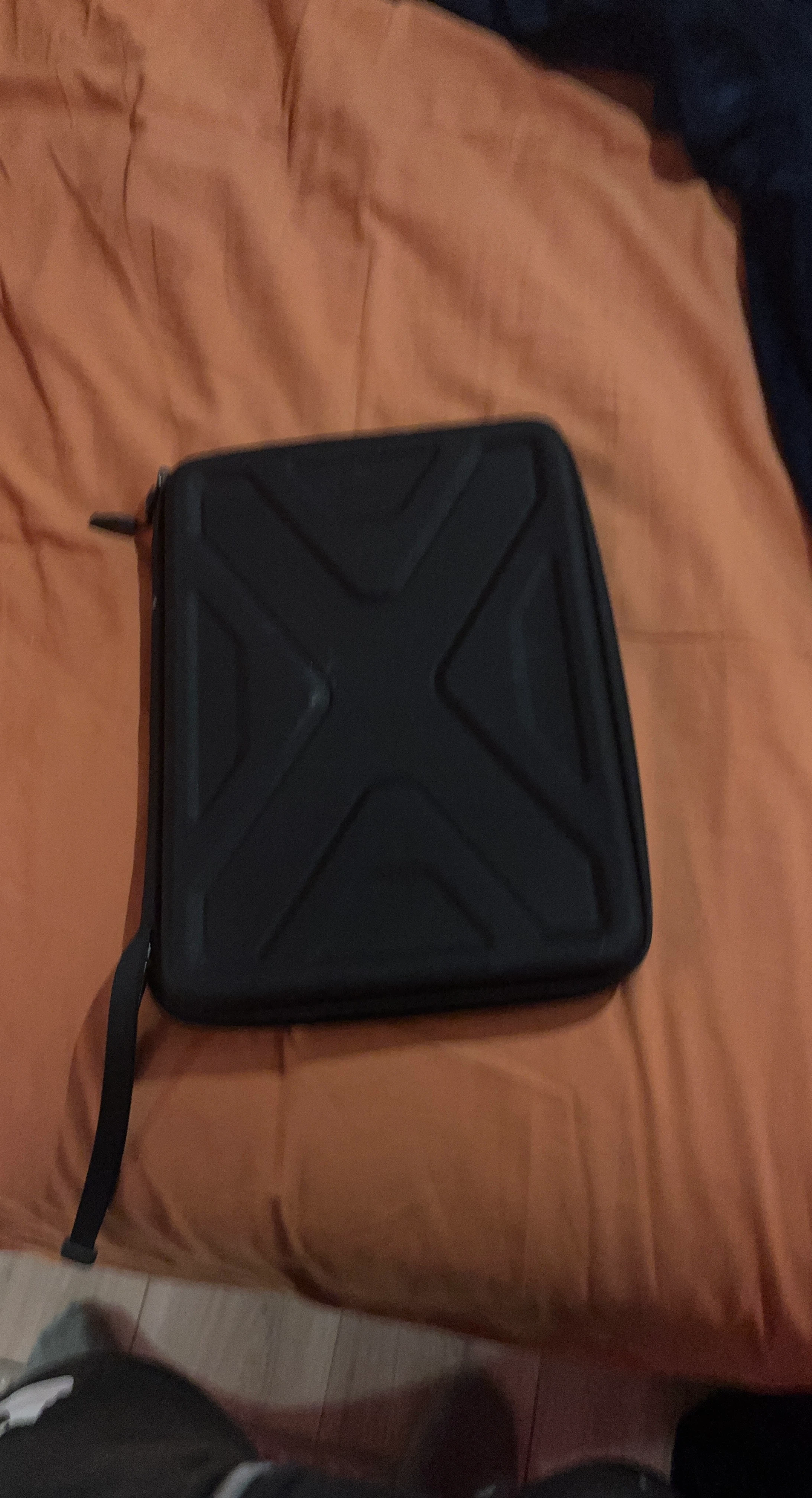Black Zippered  Computer Case