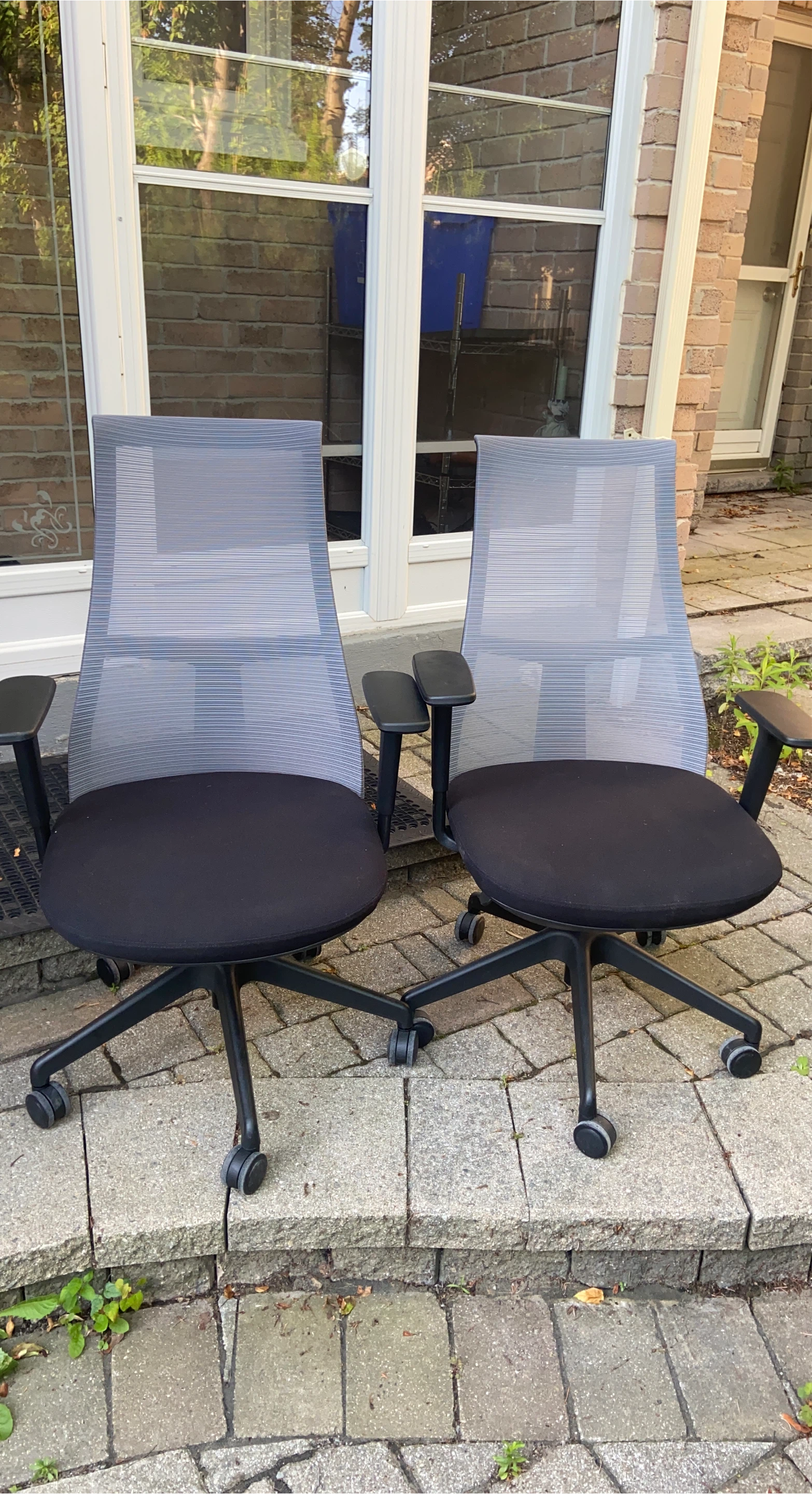 Mesh Back Office Chairs - Set of 2