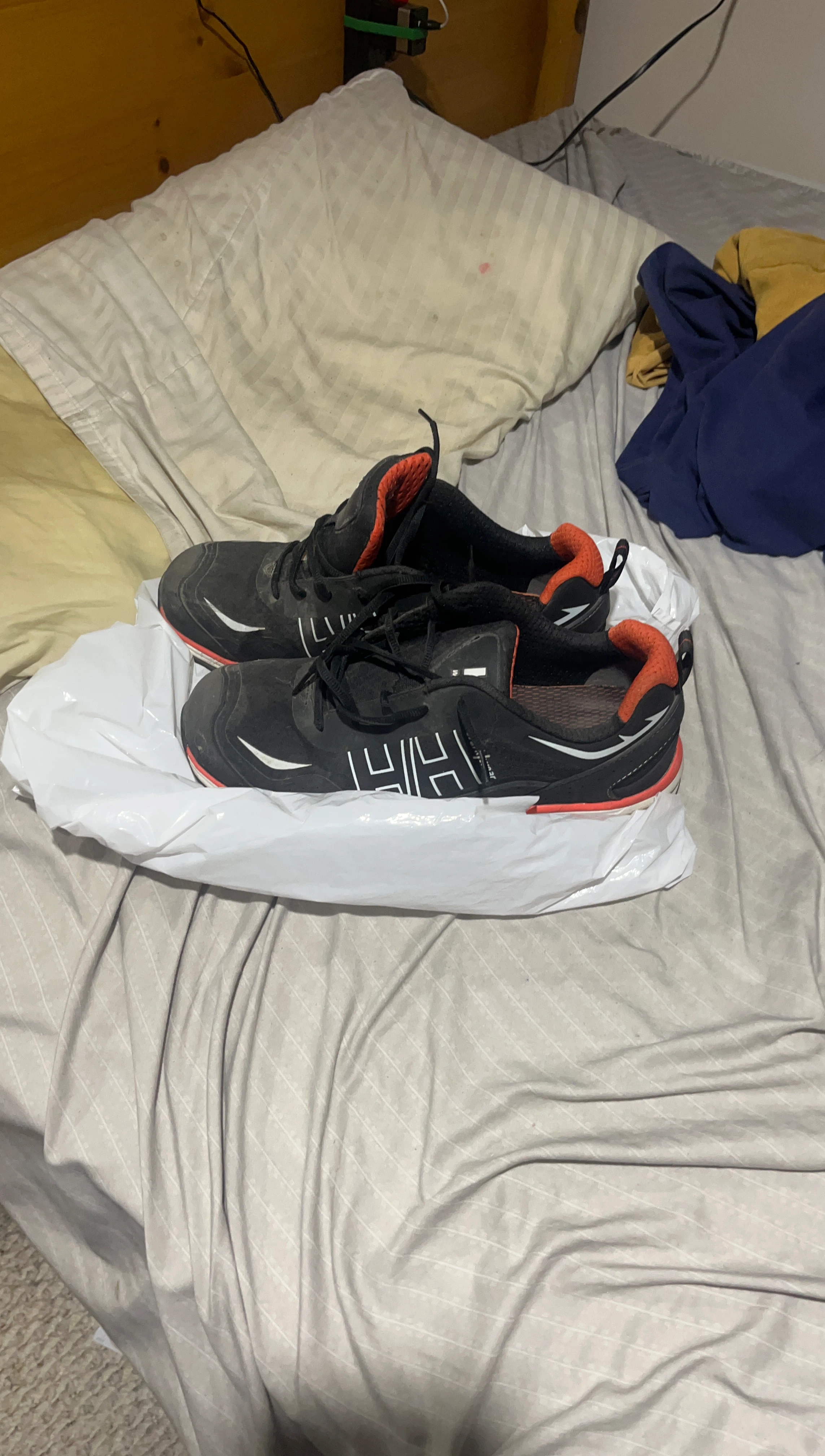Black and Orange Running Shoes