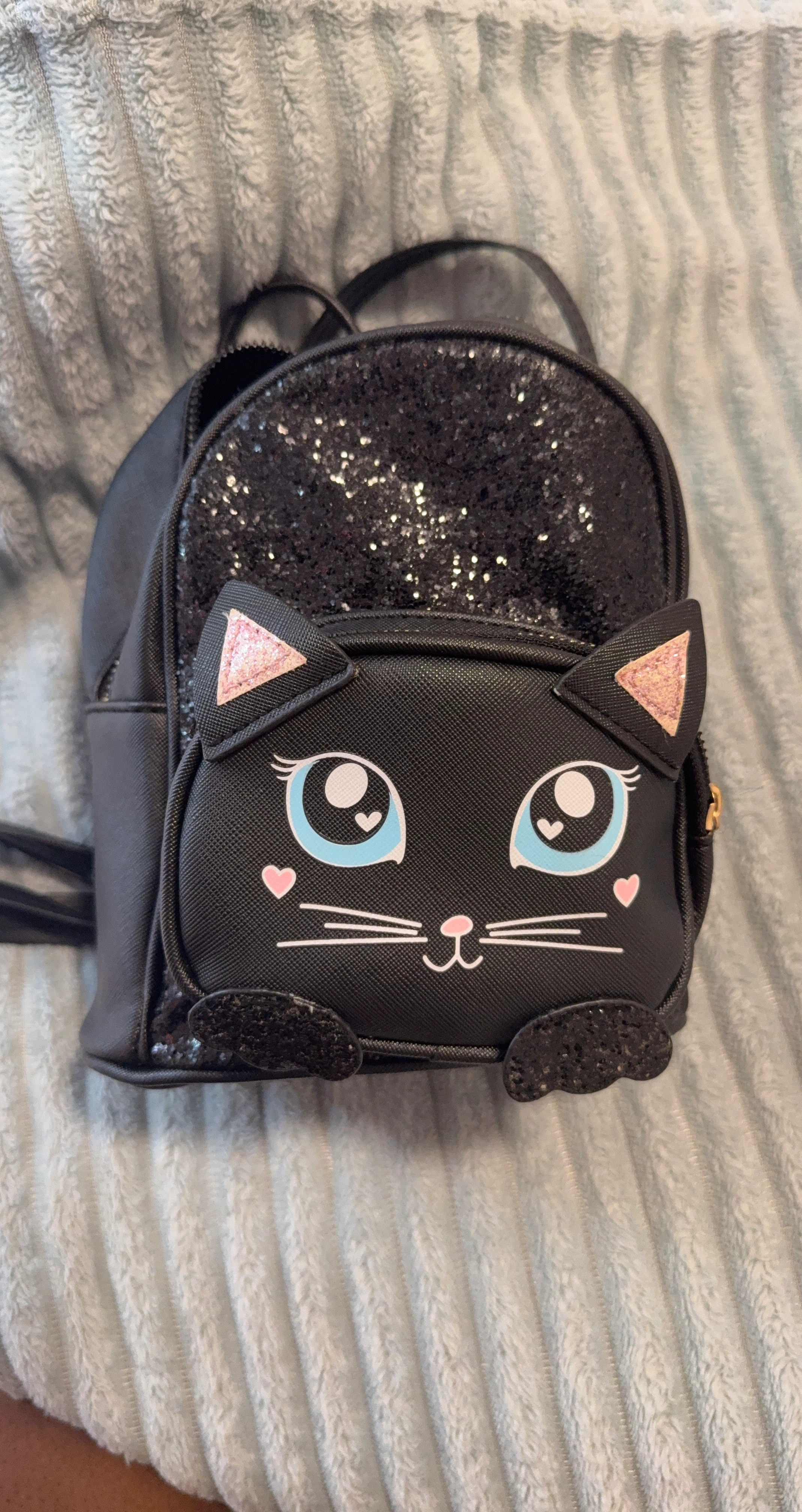 Black Cat Mini Backpack