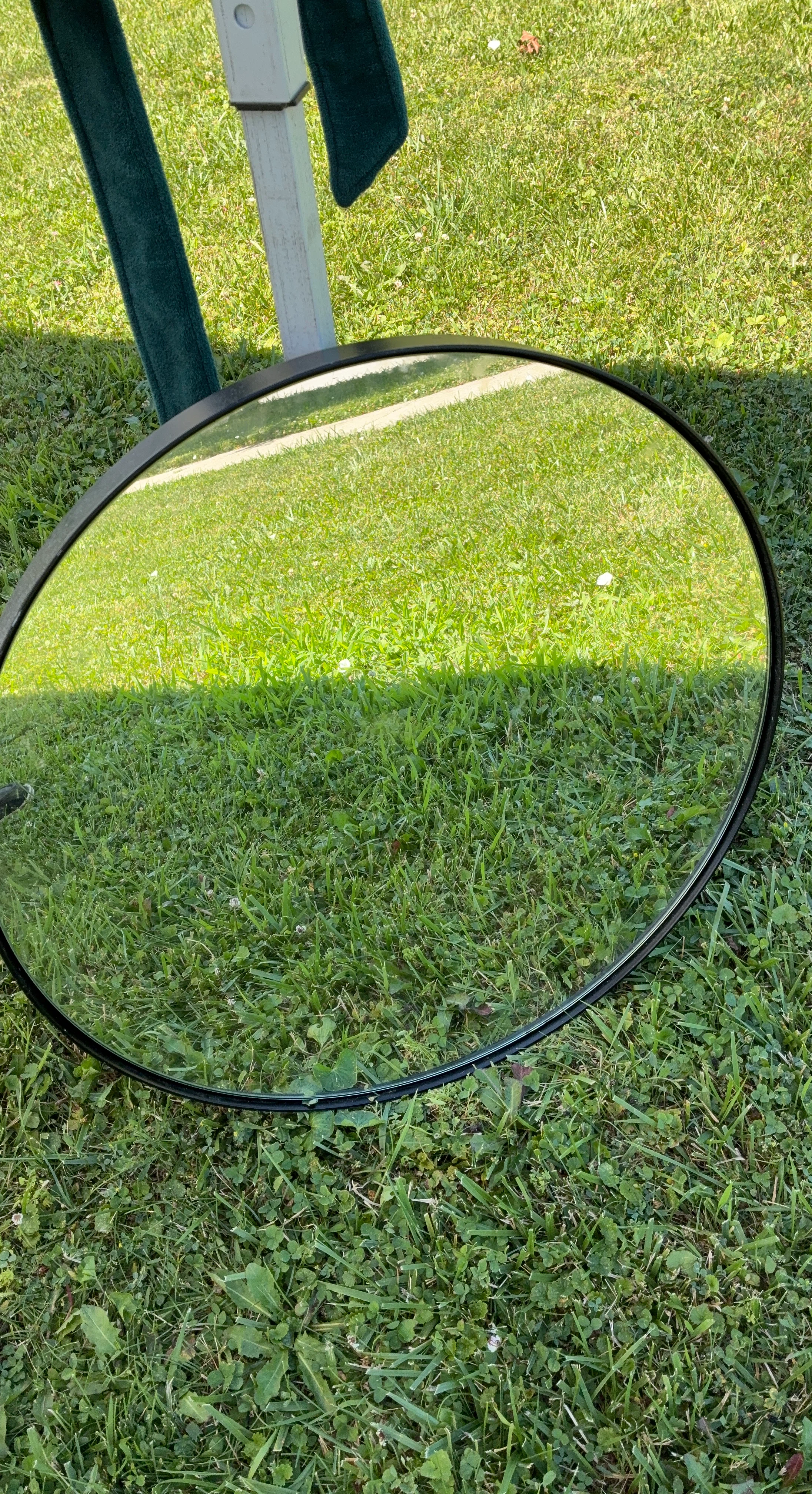 Round Black Wall Mirror