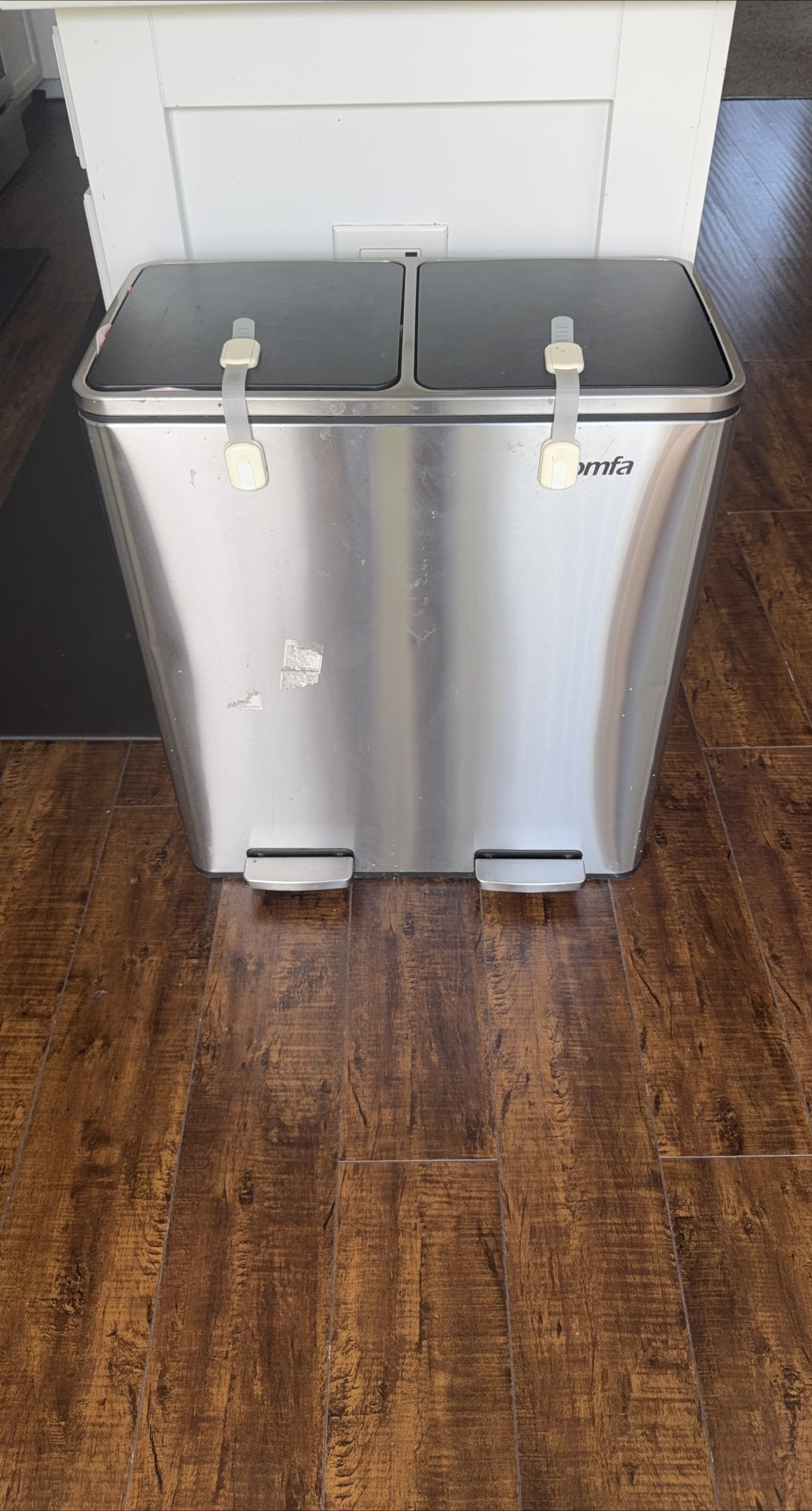 Simplehuman Stainless Steel Dual Compartment Step Trash Can