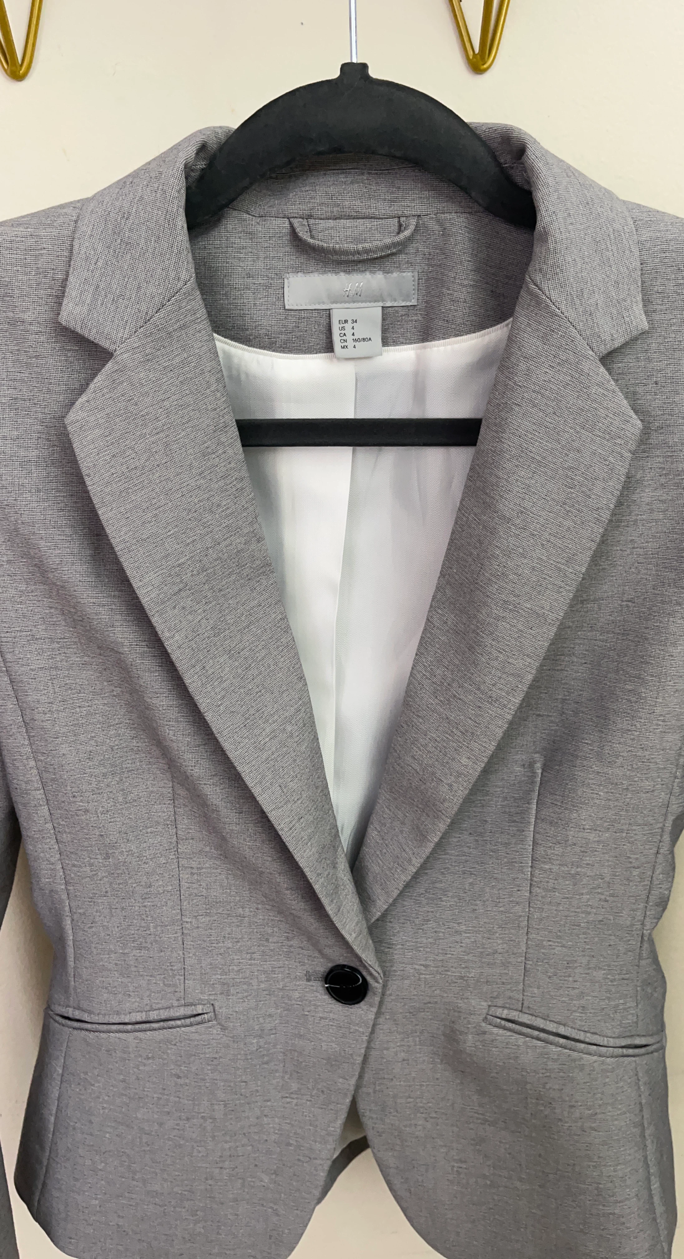 H&M Gray Blazer Jacket