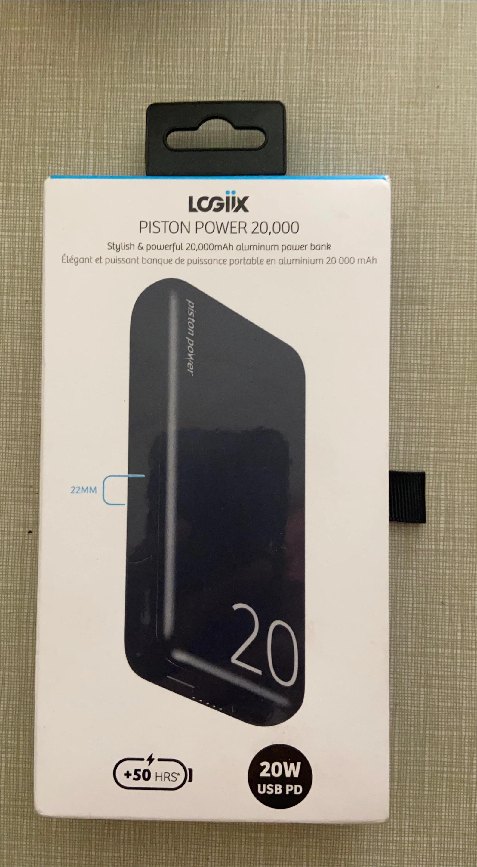Logiix Piston Power 20,000mAh Power Bank