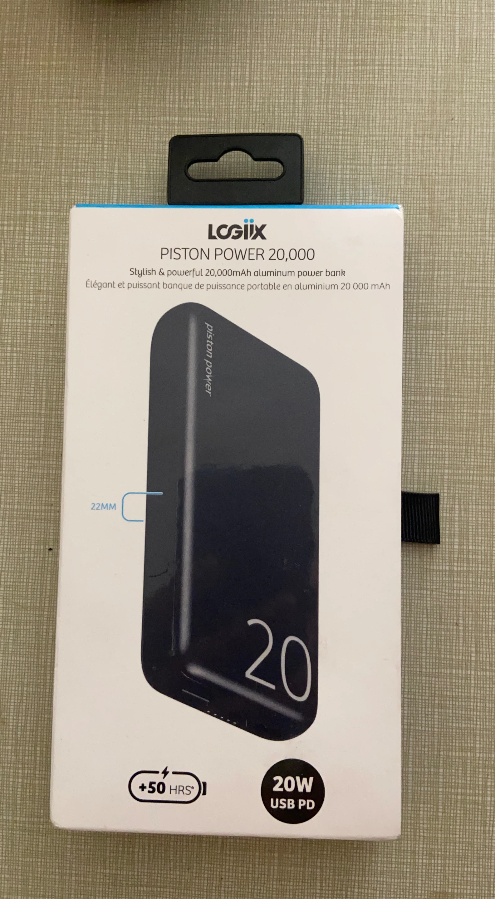 Logiix Piston Power 20,000mAh Power Bank