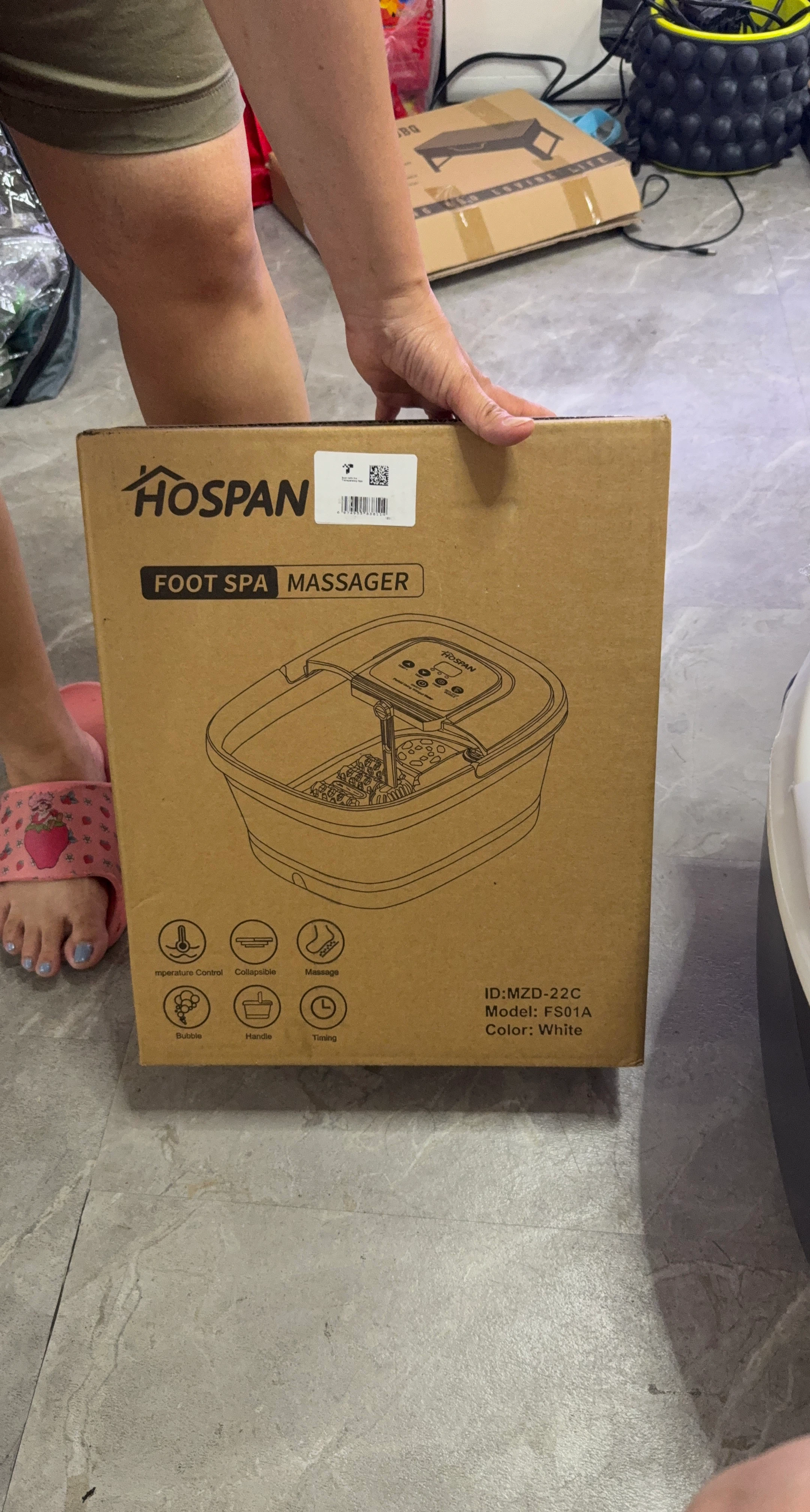 Hospan Foot Spa Massager - Model FS01A - White