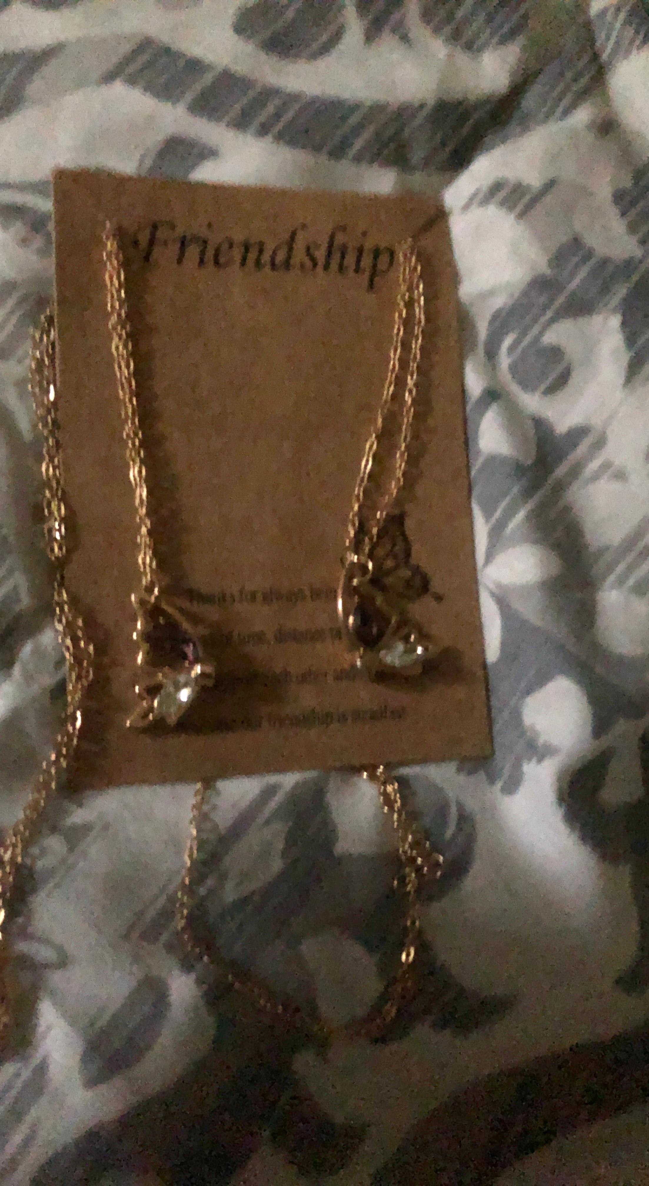 Gold Butterfly Friendship Necklaces (Set of 2)