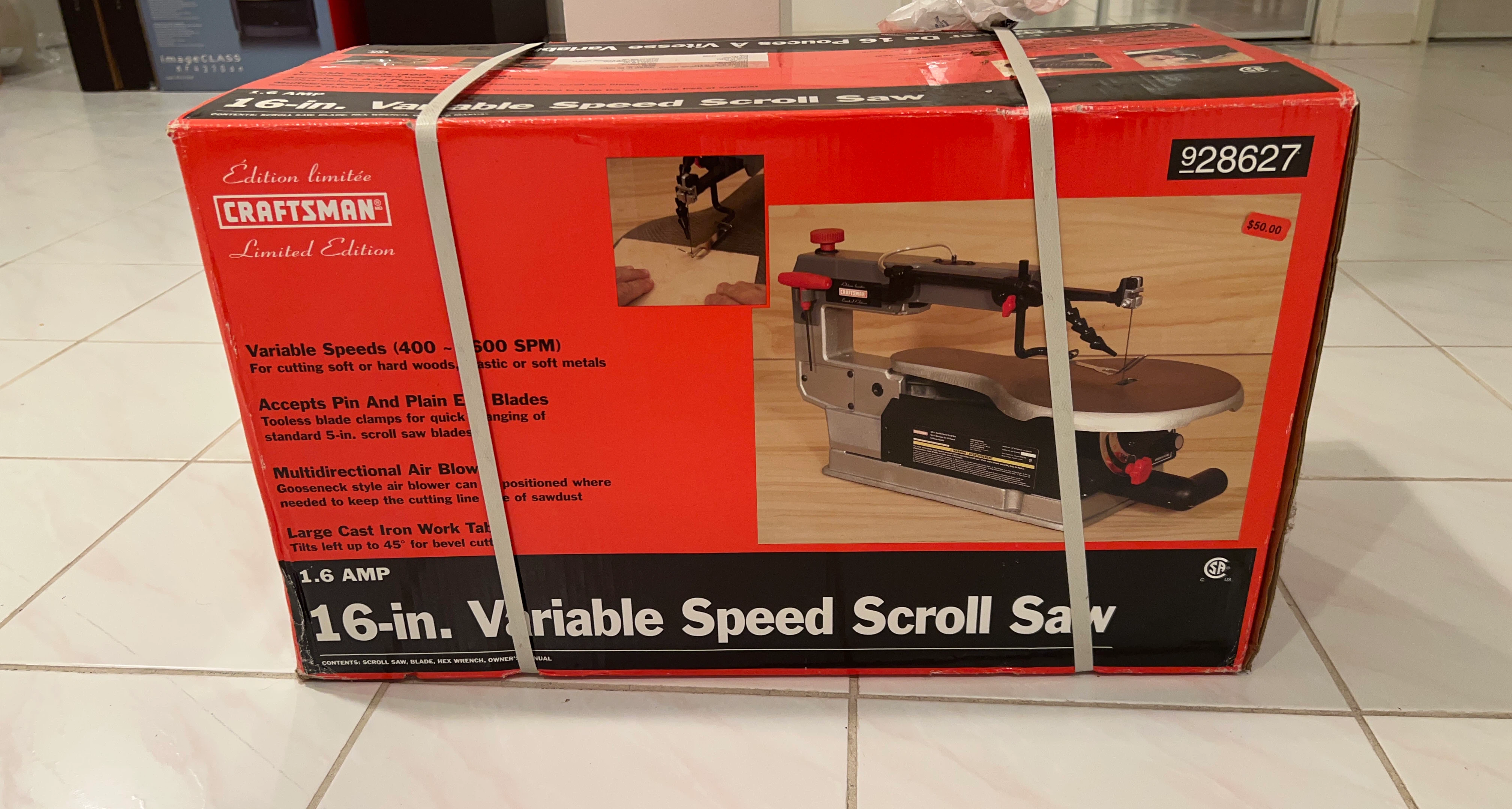 Craftsman 16-in. Variable Speed Scroll Saw