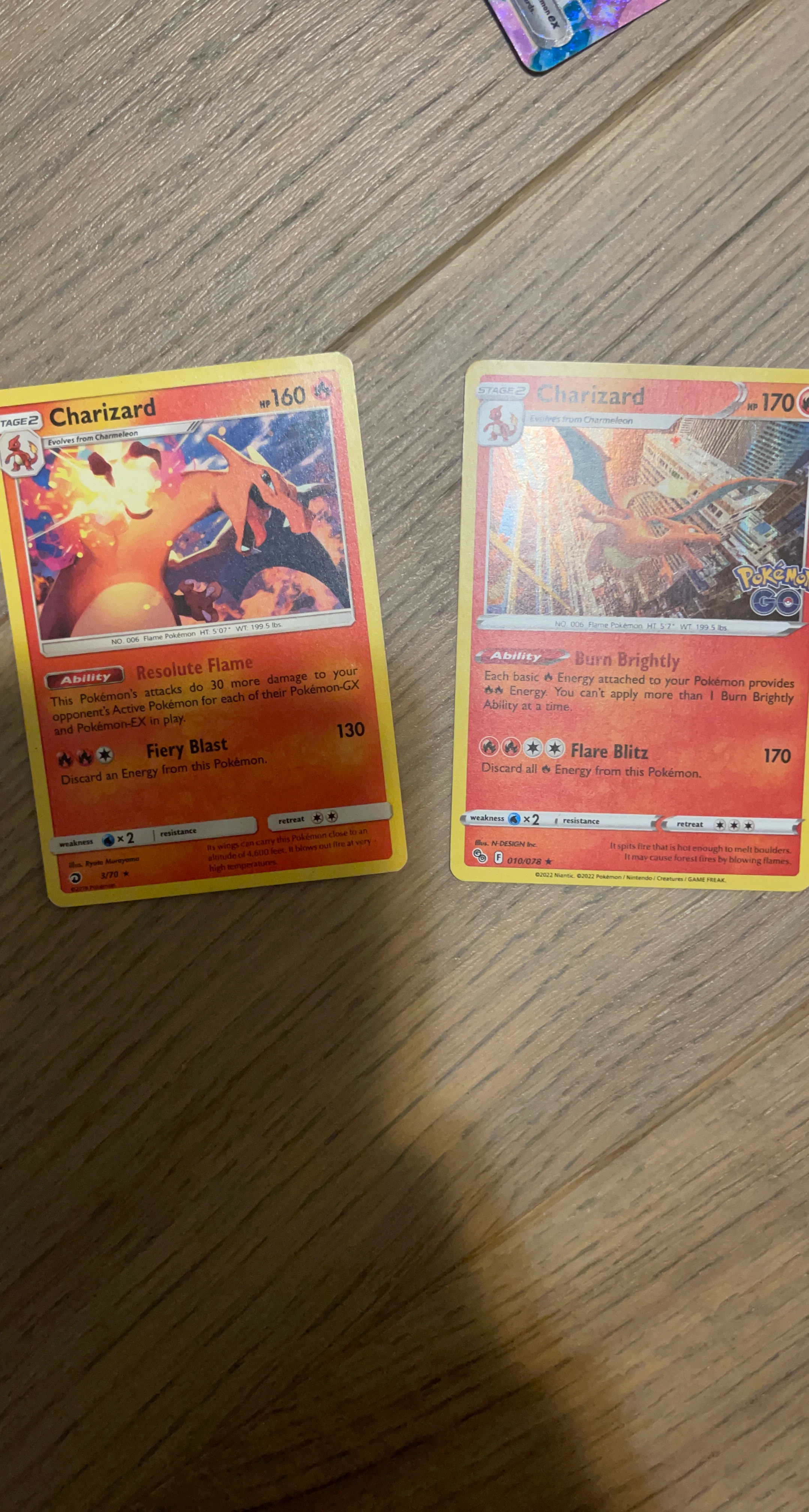 Pokemon Charizard Trading Cards
