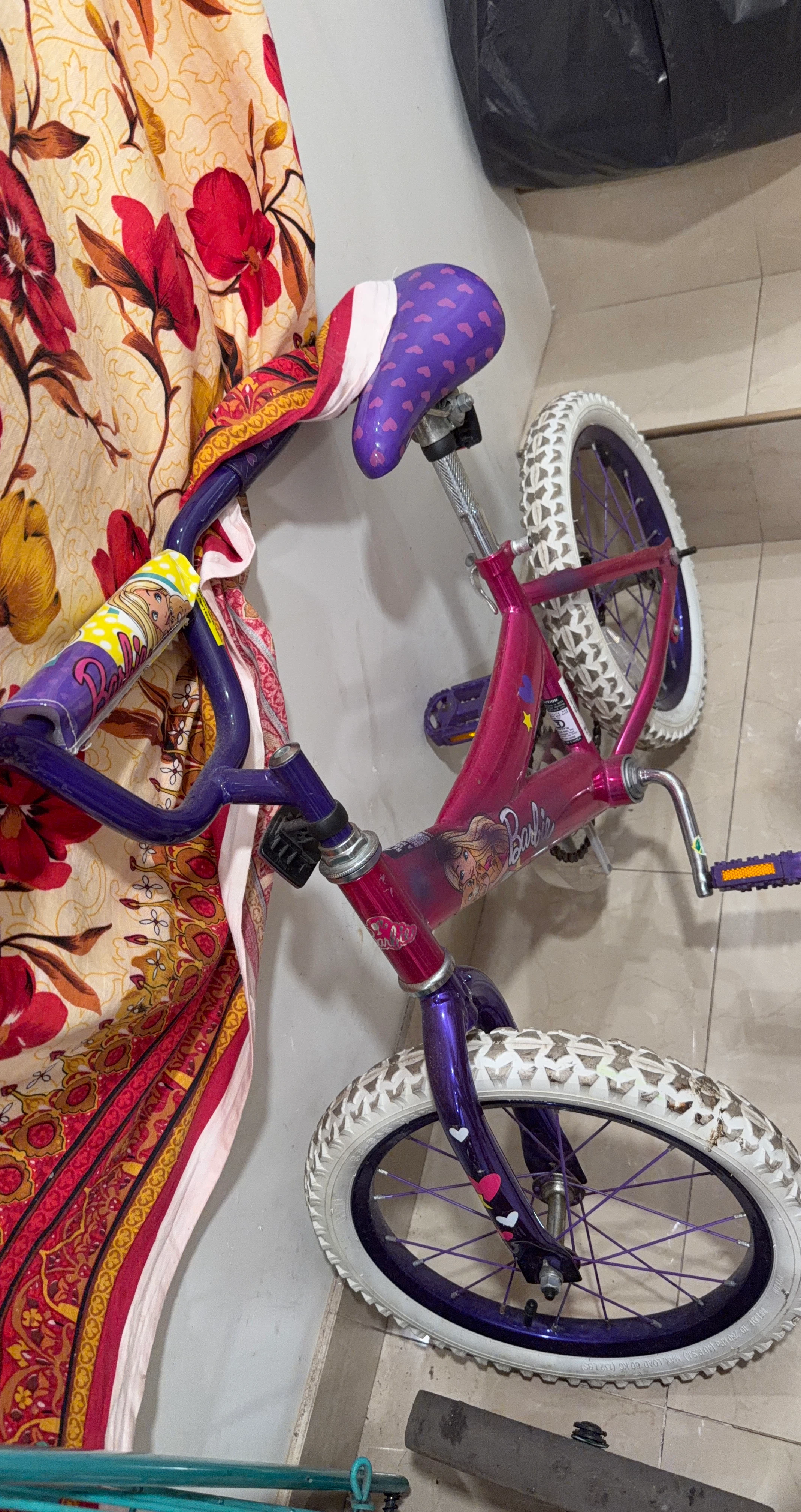 Barbie Kids Bike - Pink & Purple