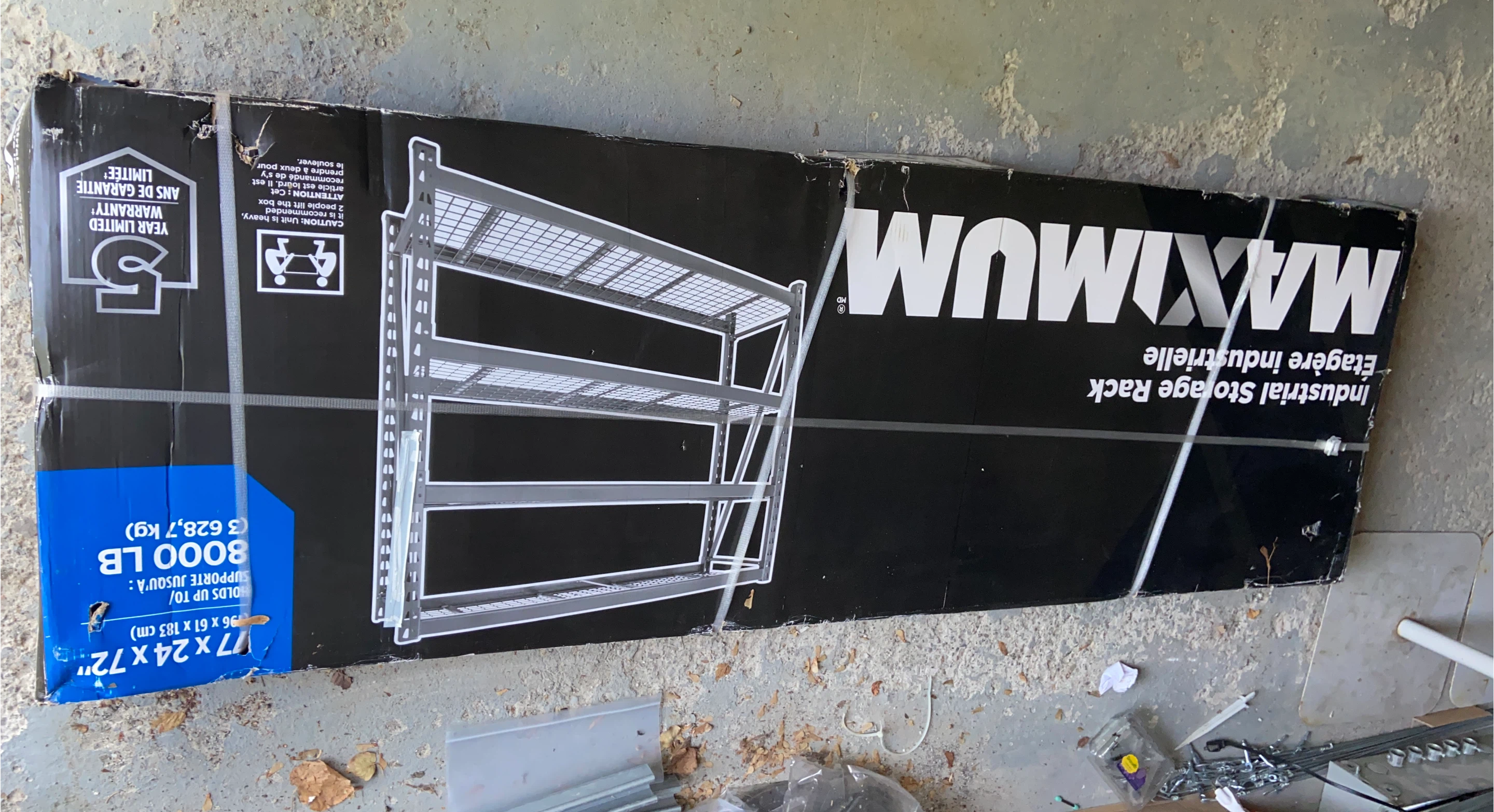 MAXIMUM Industrial Storage Rack 77" x 24" x 72"