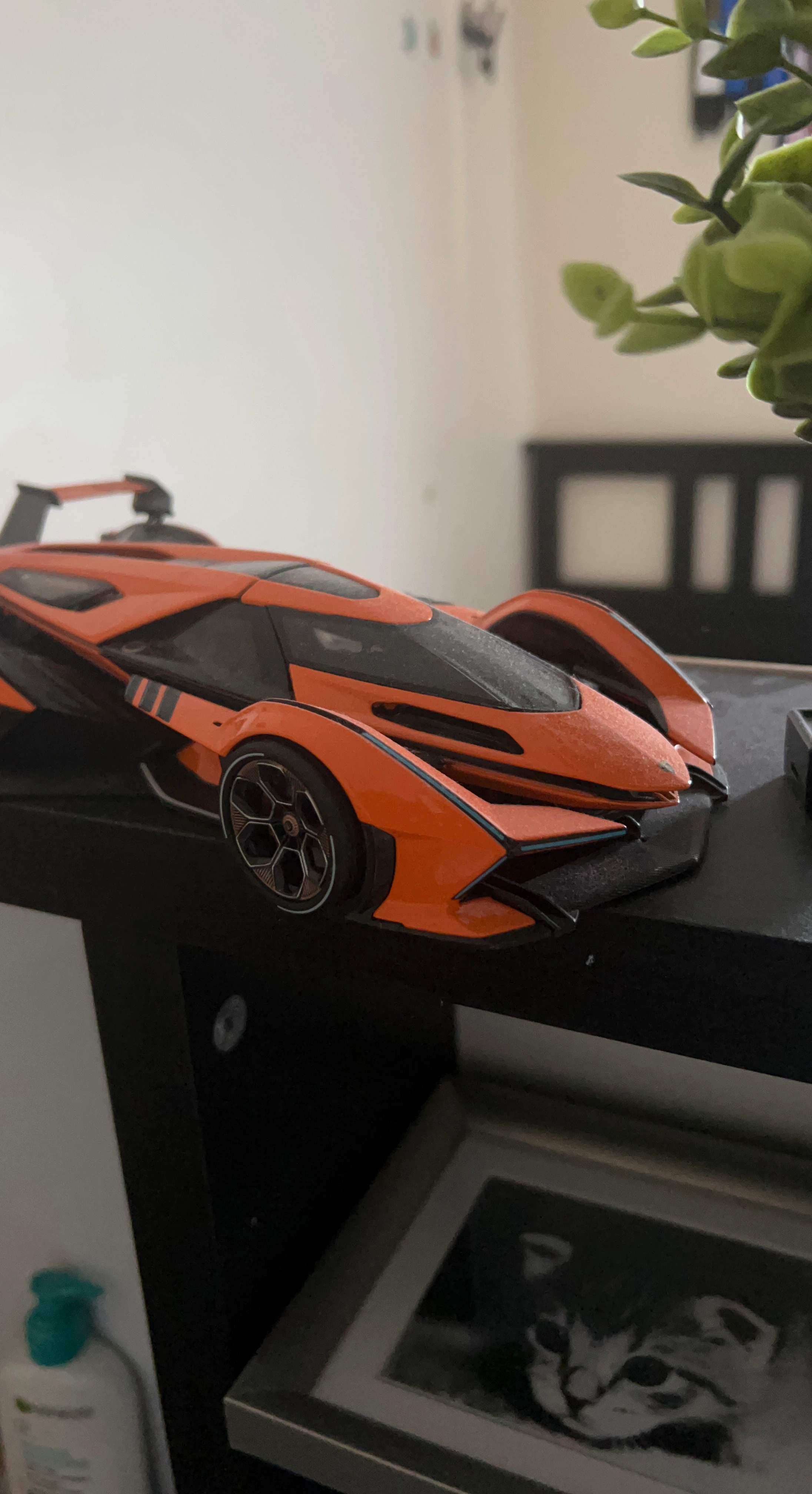 Orange and Black Toy Sports Car