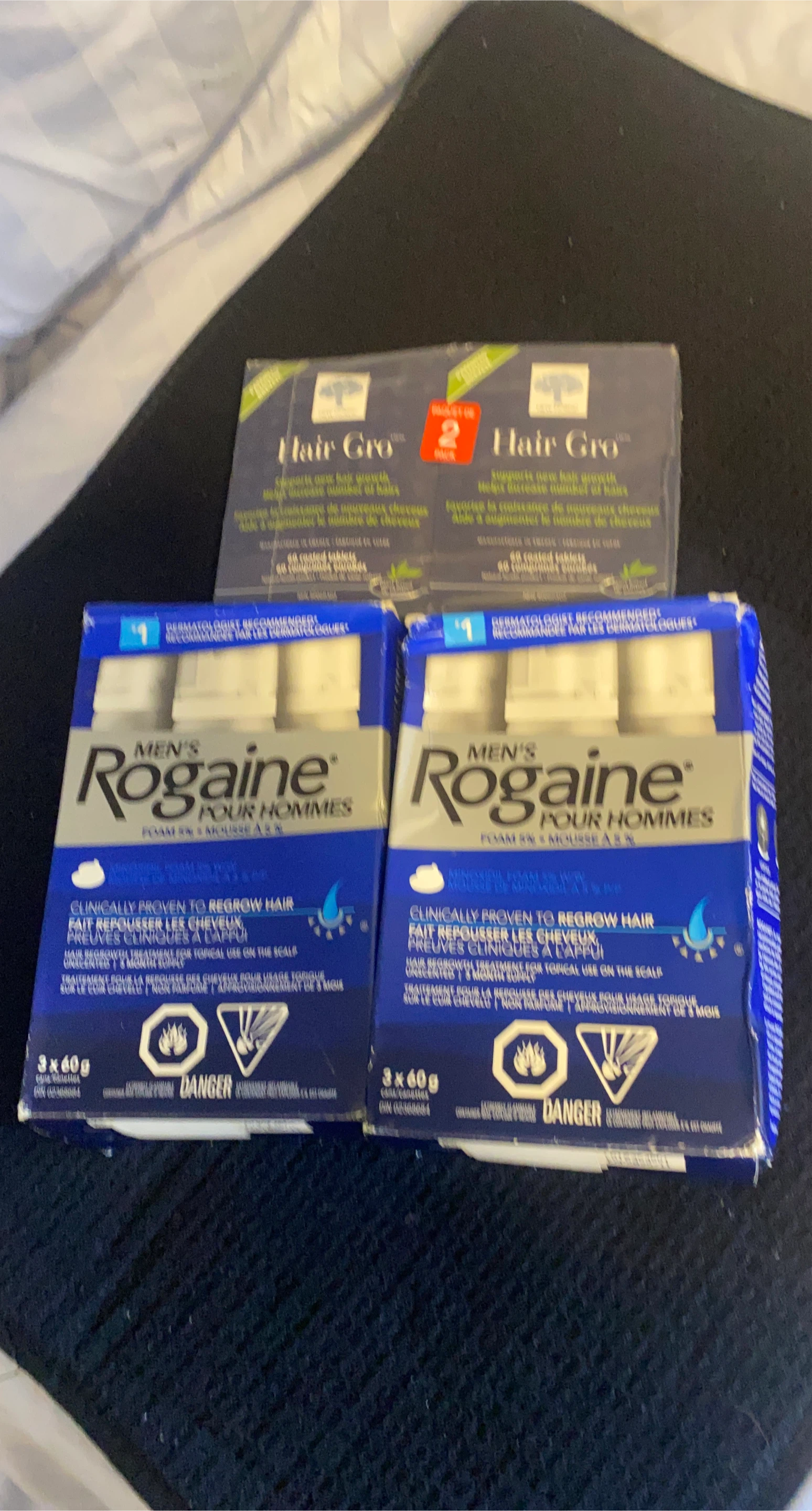 Men's Rogaine Foam Hair Regrowth Treatment 5% - 3 x 60g