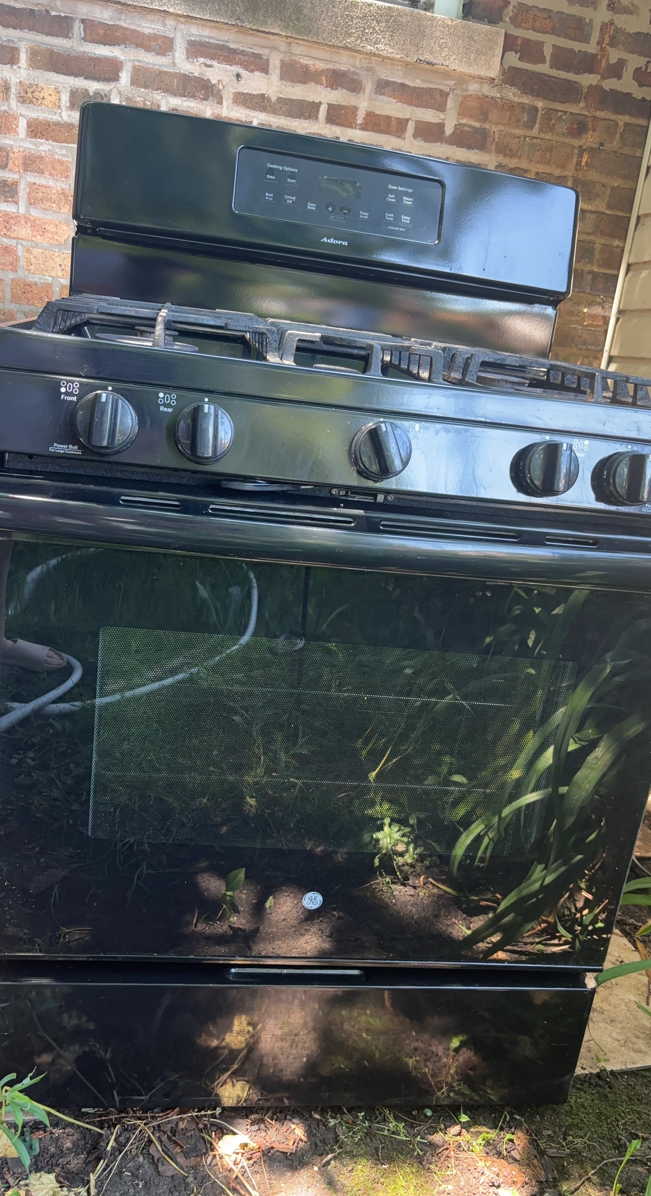 Black GE Adora Gas Range Stove