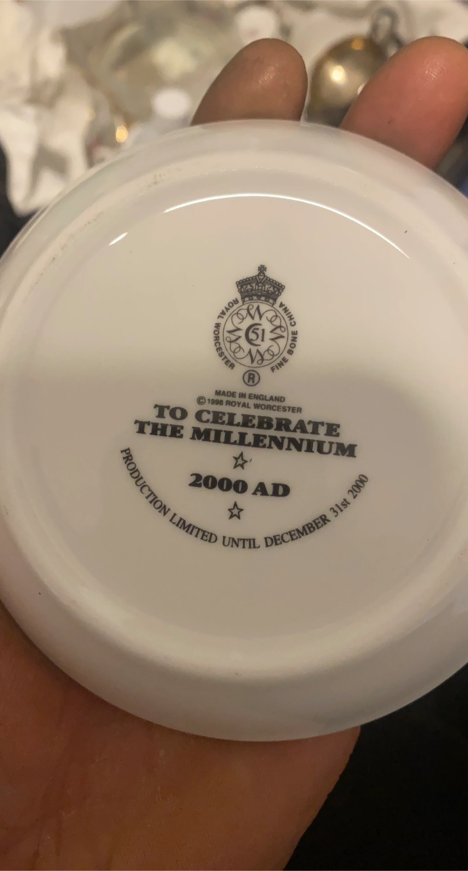Royal Worcester Millennium Plate 2000 AD