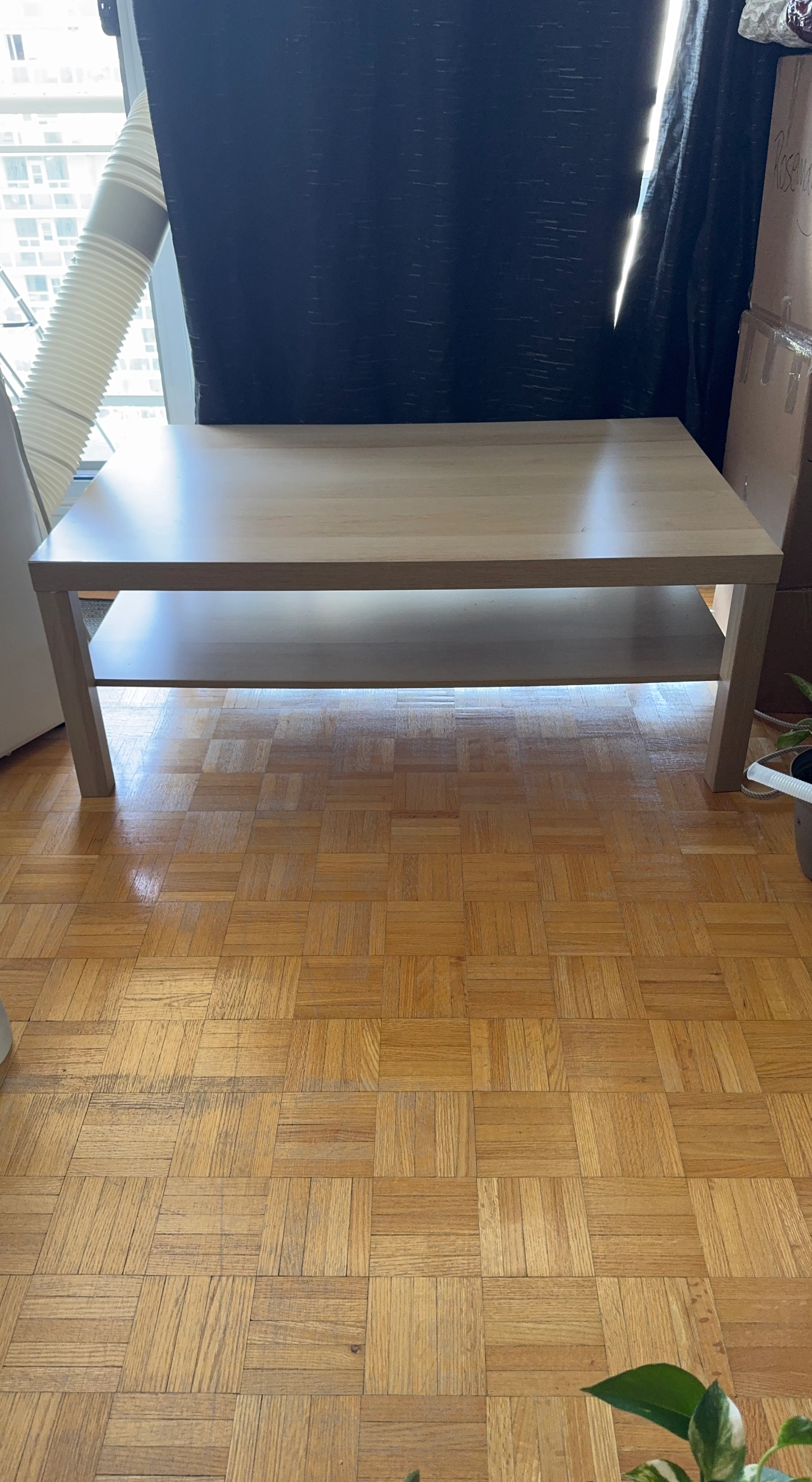 Wooden Coffee Table with Shelf